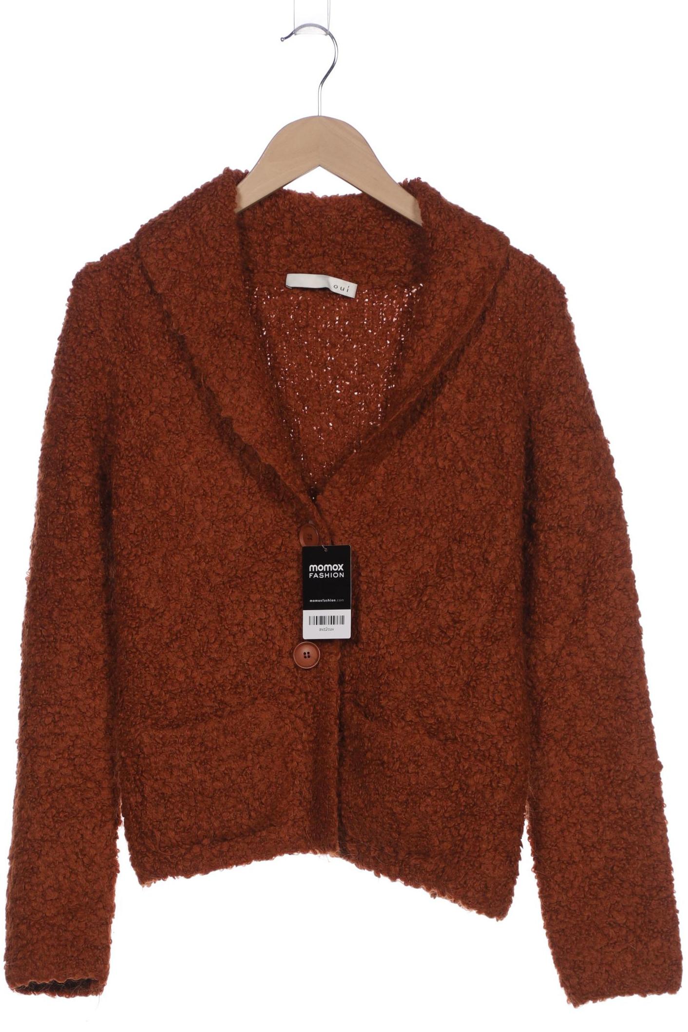 

Oui Damen Strickjacke, braun, Gr. 38