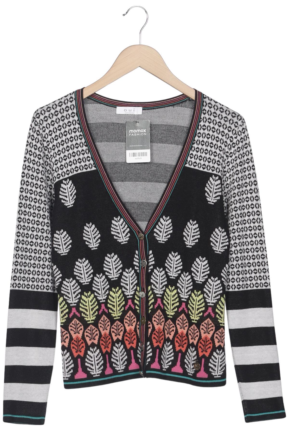 

Oui Damen Strickjacke, mehrfarbig, Gr. 36