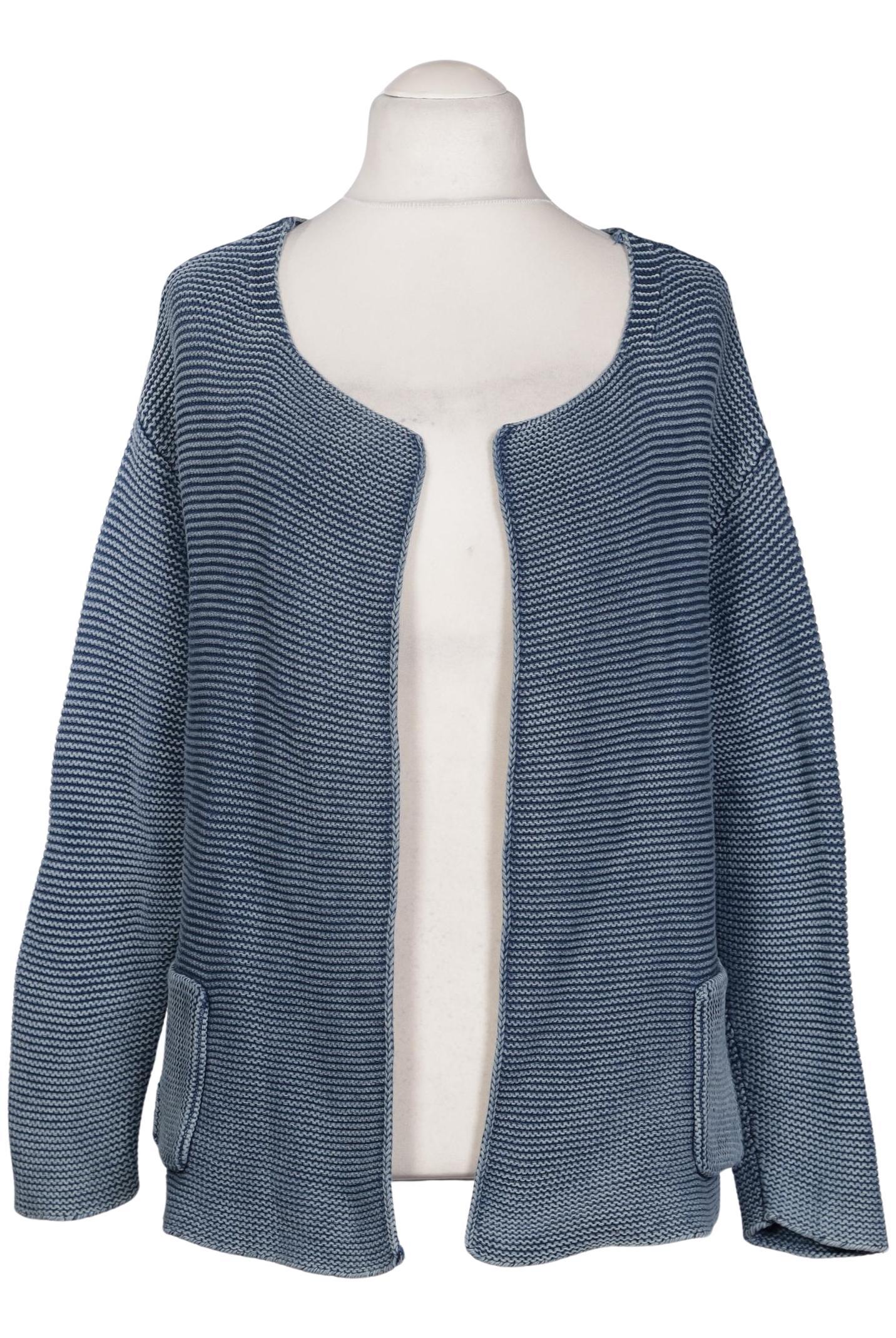 

Oui Damen Strickjacke, blau, Gr. 42