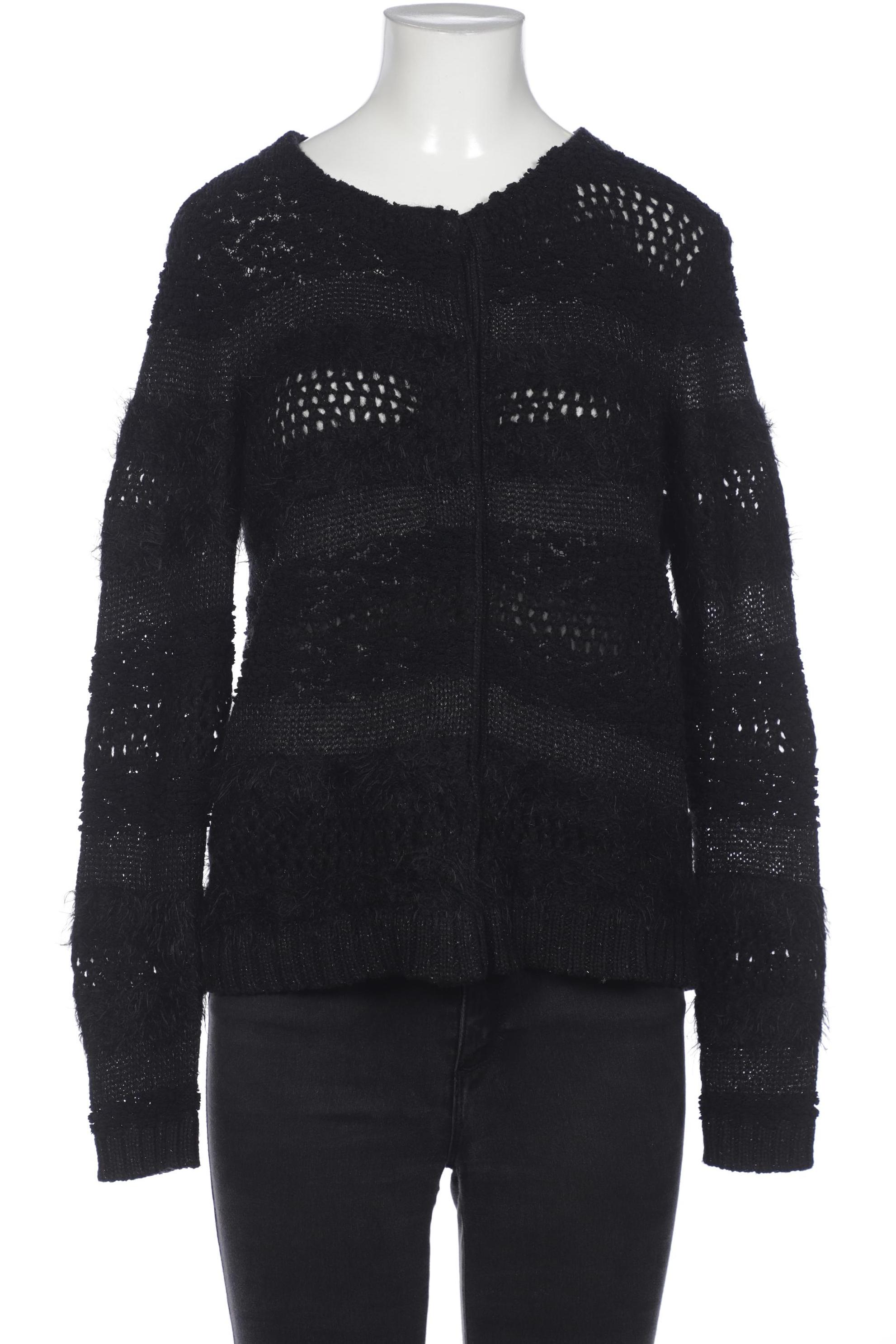 

Oui Damen Strickjacke, schwarz, Gr. 36