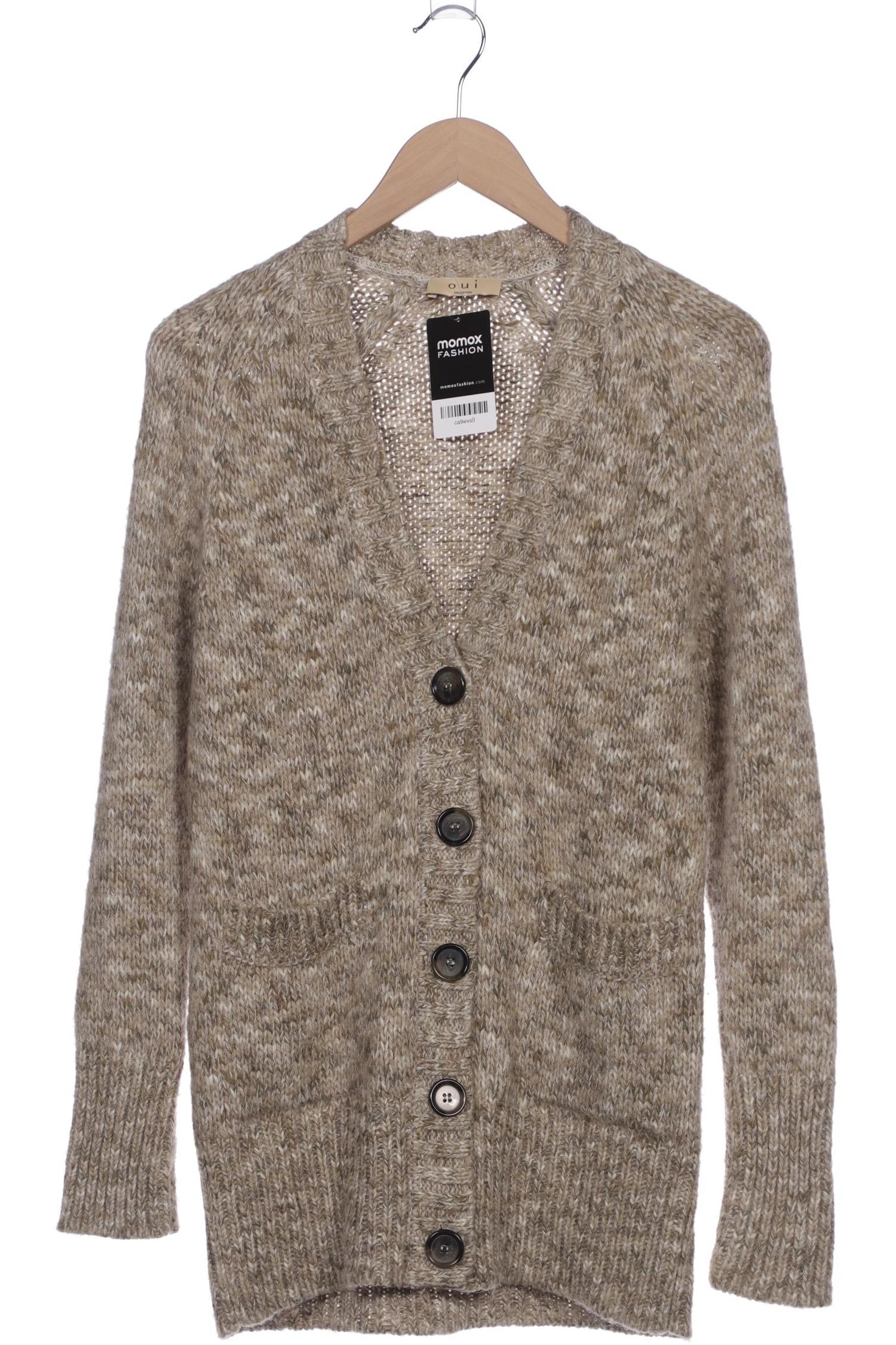 

Oui Damen Strickjacke, beige, Gr. 40