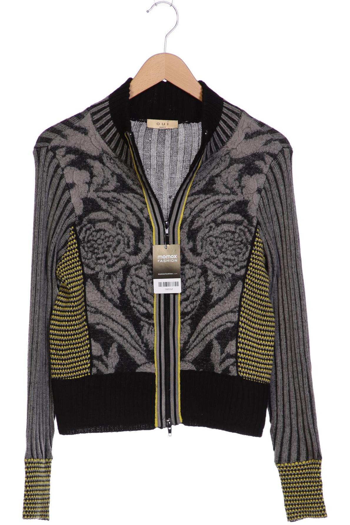 

Oui Damen Strickjacke, grau, Gr. 42