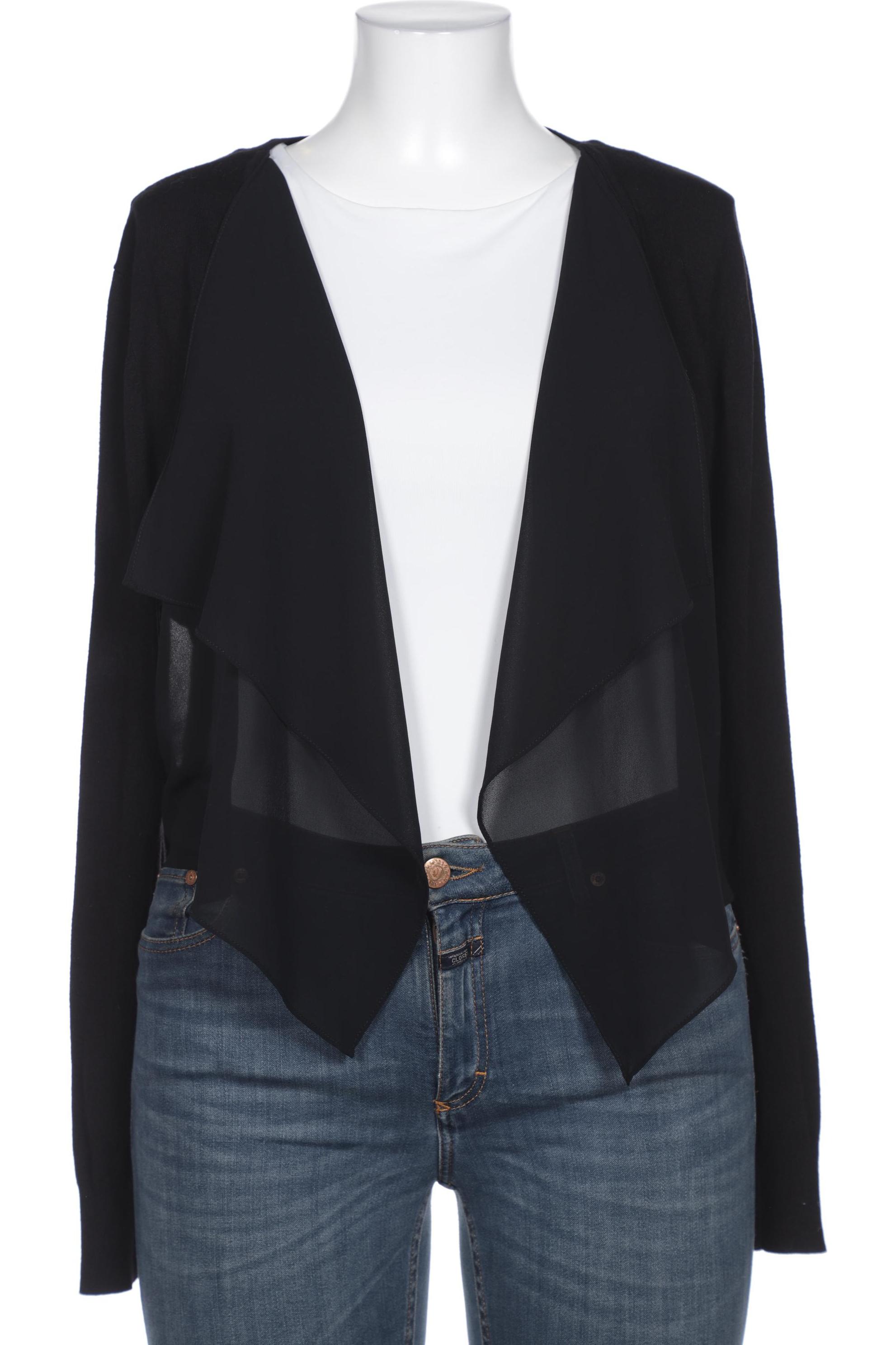 

Oui Damen Strickjacke, schwarz, Gr. 44