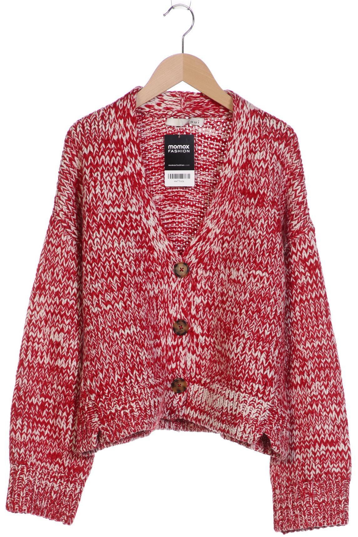

Oui Damen Strickjacke, rot, Gr. 34