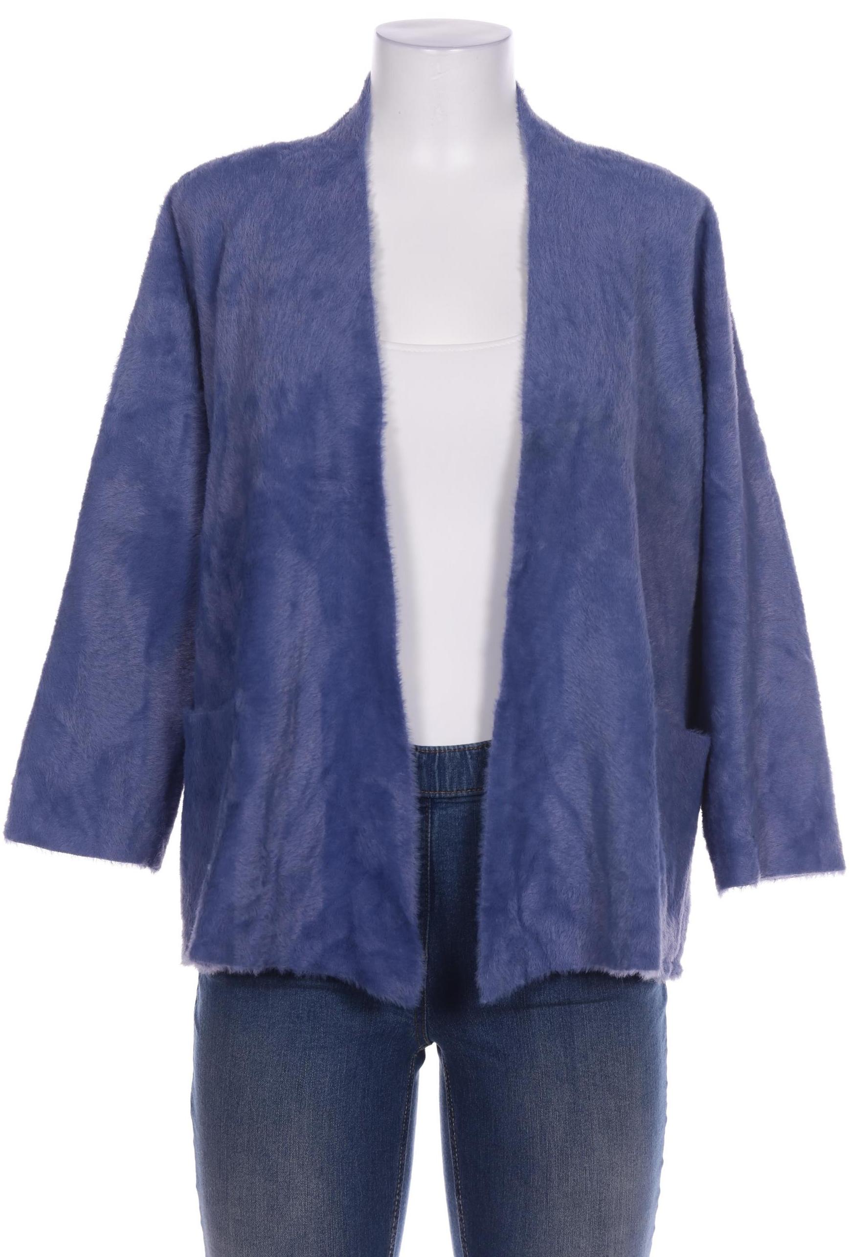 

Oui Damen Strickjacke, blau, Gr. 40