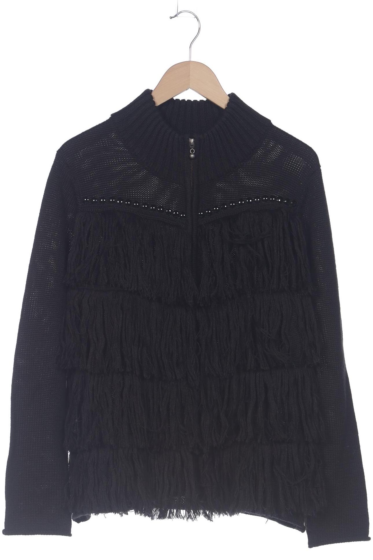 

Oui Damen Strickjacke, schwarz, Gr. 46