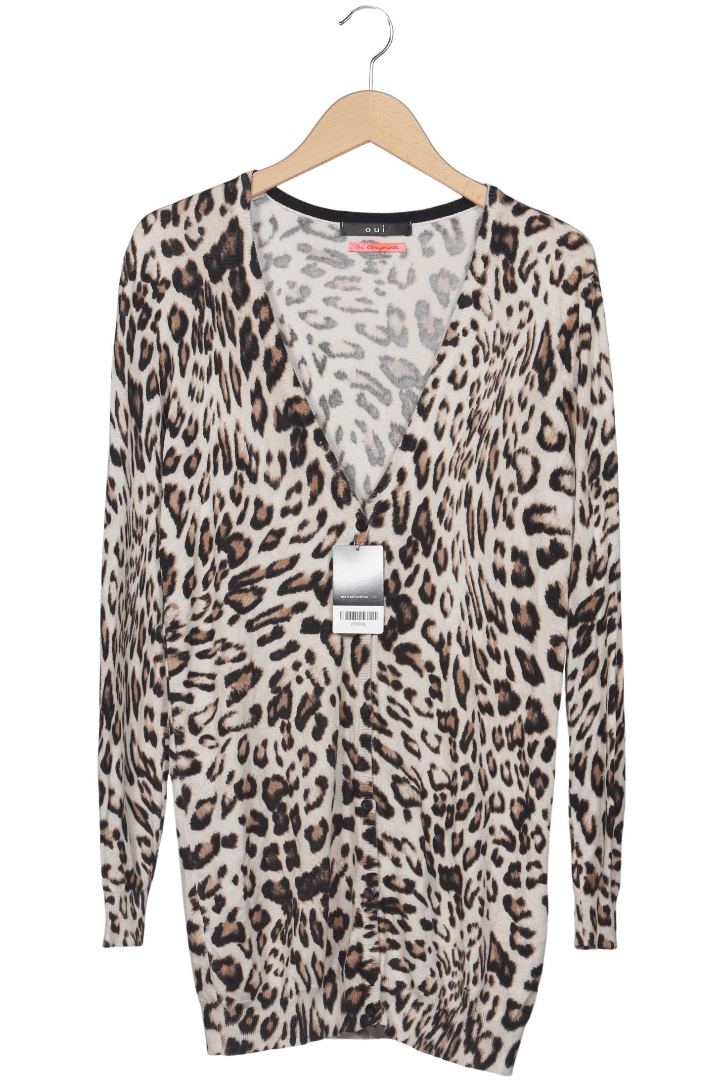 

Oui Damen Strickjacke, beige, Gr. 36