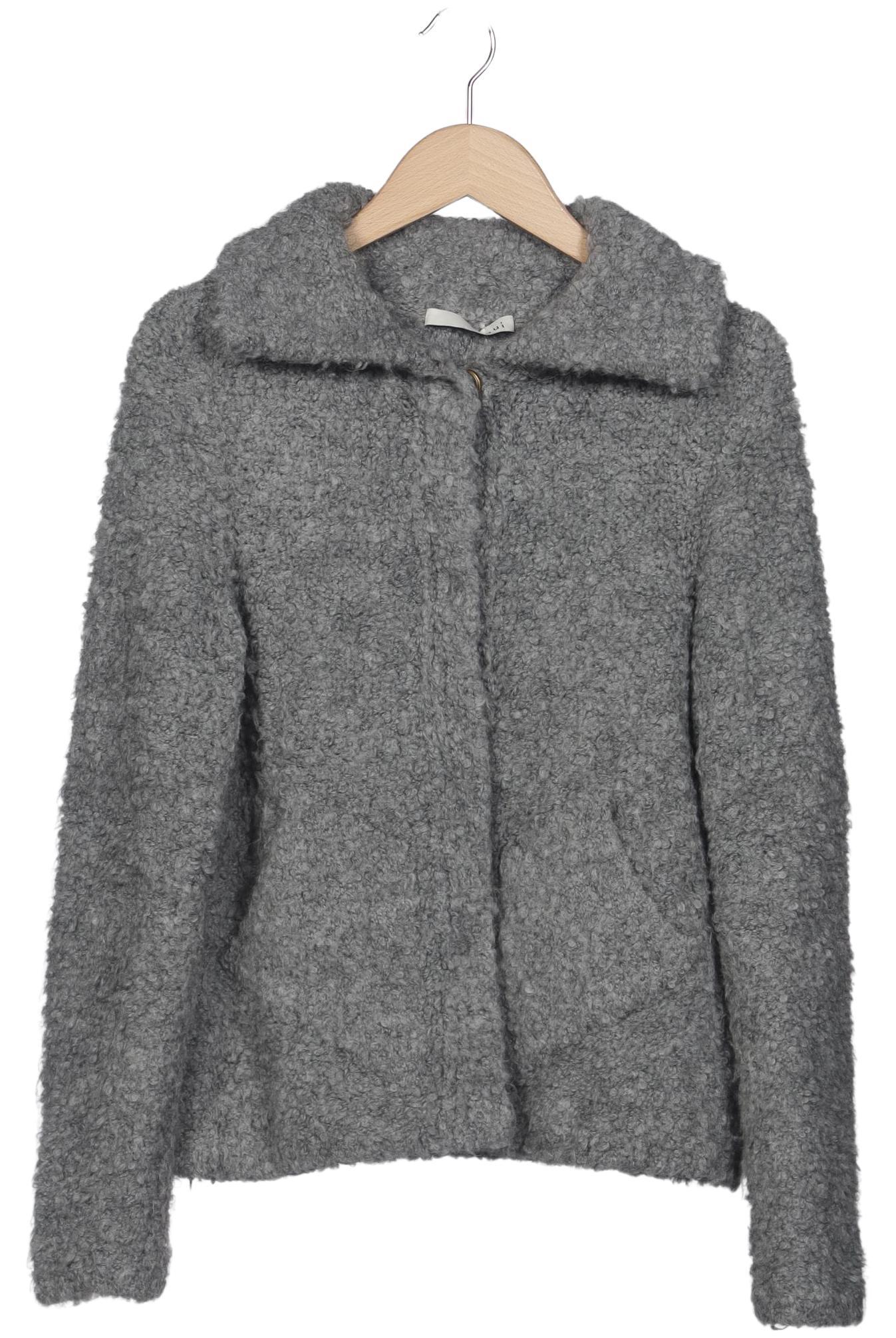 

Oui Damen Strickjacke, grau, Gr. 34