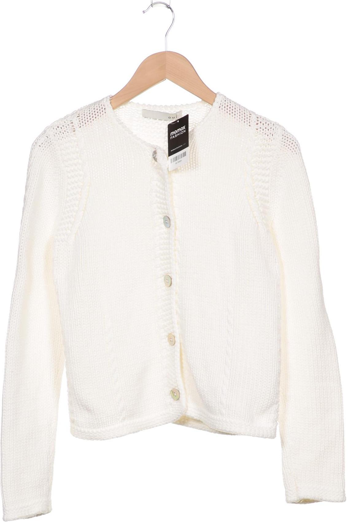 

Oui Damen Strickjacke, weiß