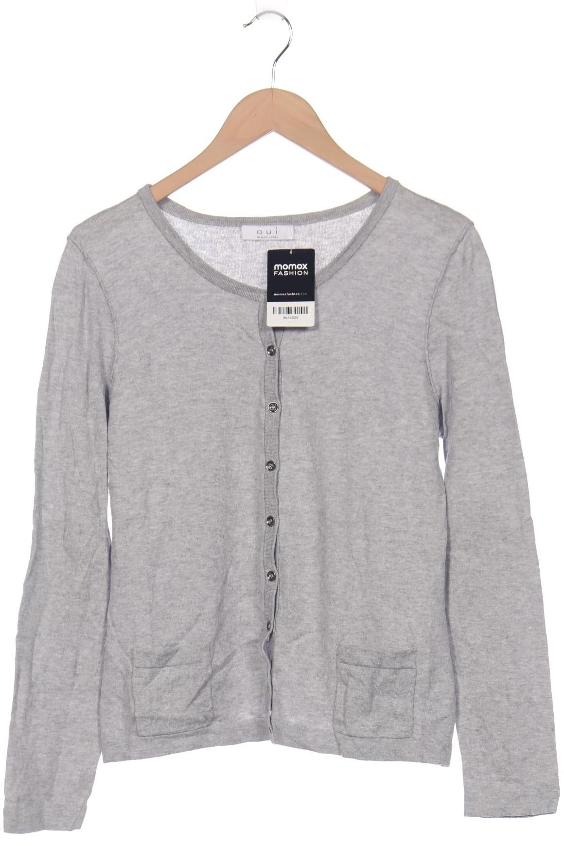 

Oui Damen Strickjacke, grau, Gr. 40