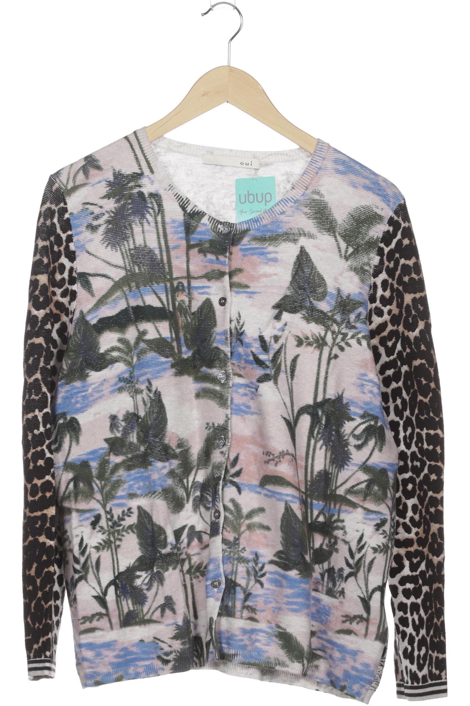 

Oui Damen Strickjacke, grün, Gr. 44