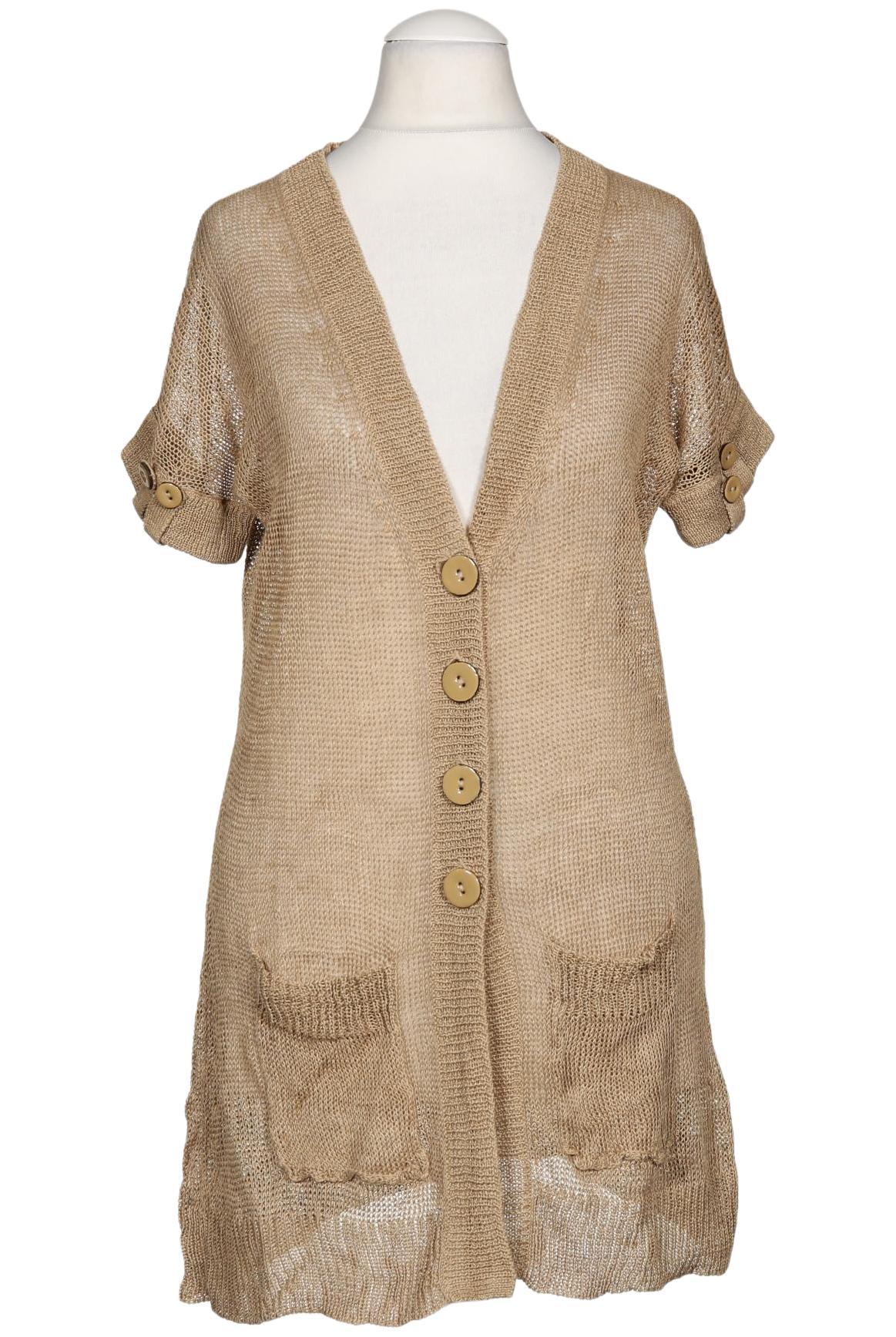 

Oui Damen Strickjacke, beige, Gr. 34