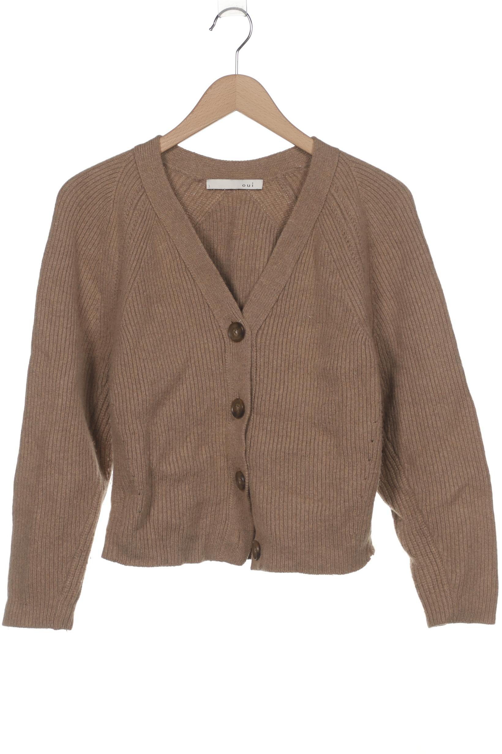 

Oui Damen Strickjacke, beige, Gr. 38