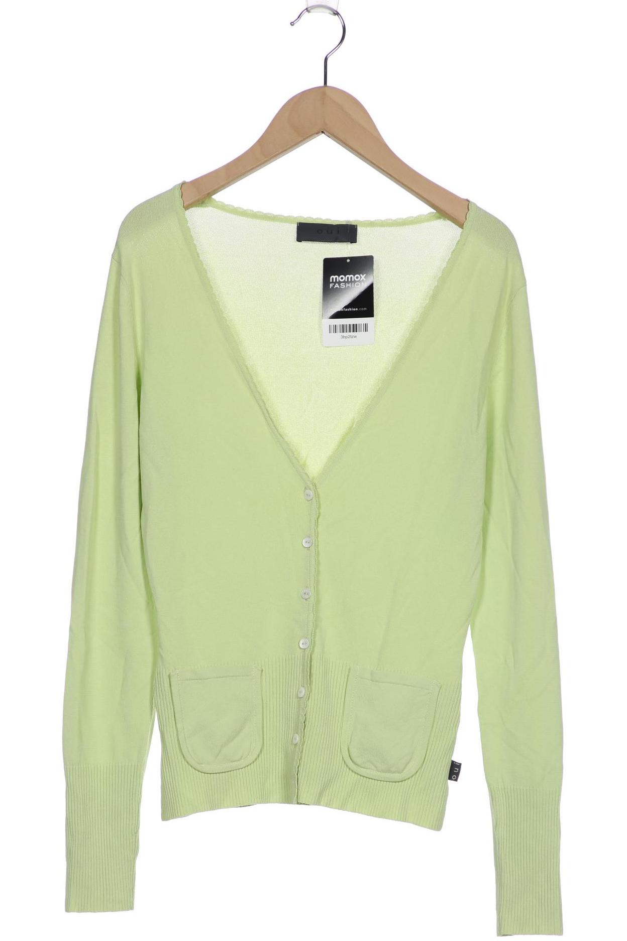 

Oui Damen Strickjacke, hellgrün, Gr. 36