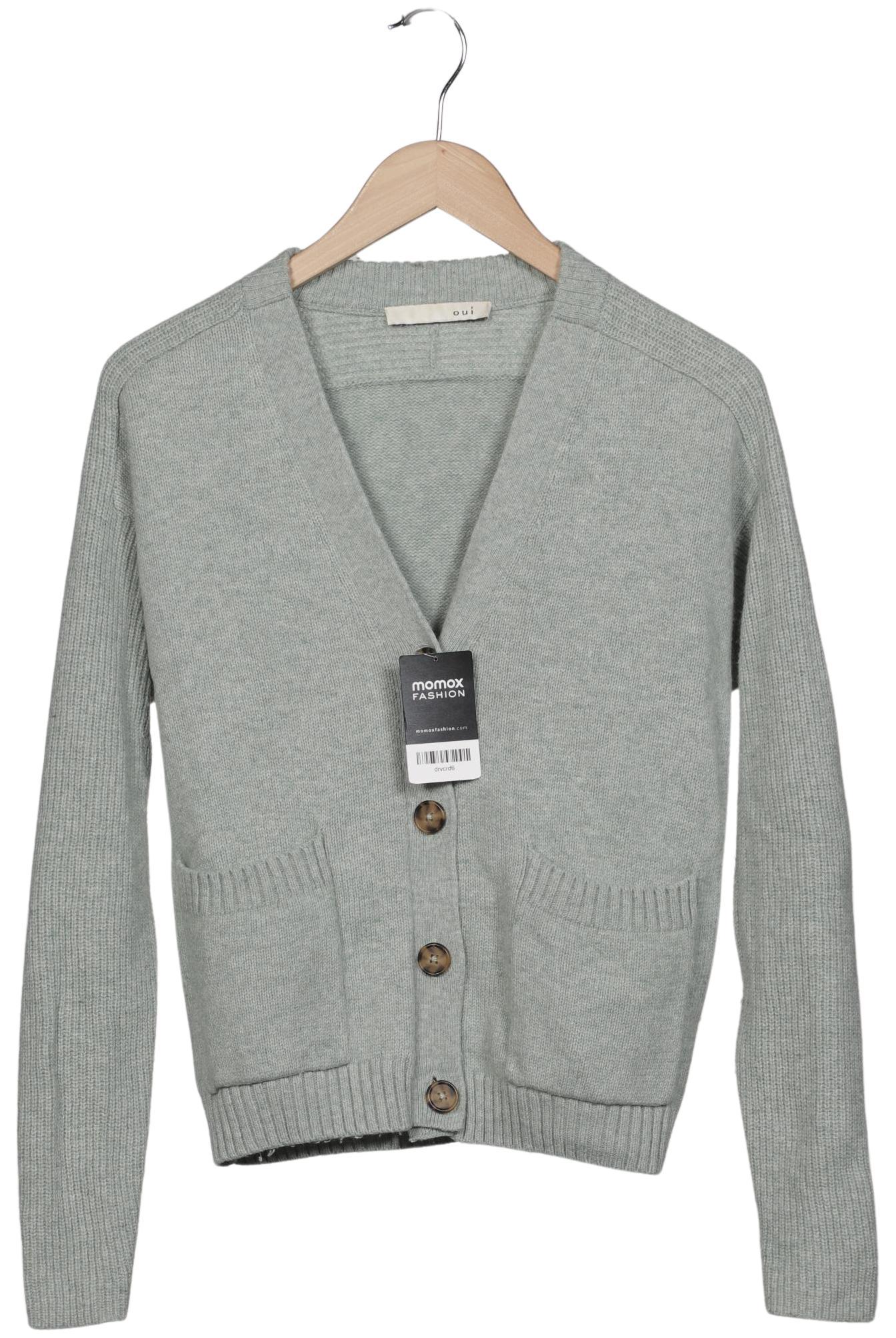 

Oui Damen Strickjacke, hellgrün, Gr. 36