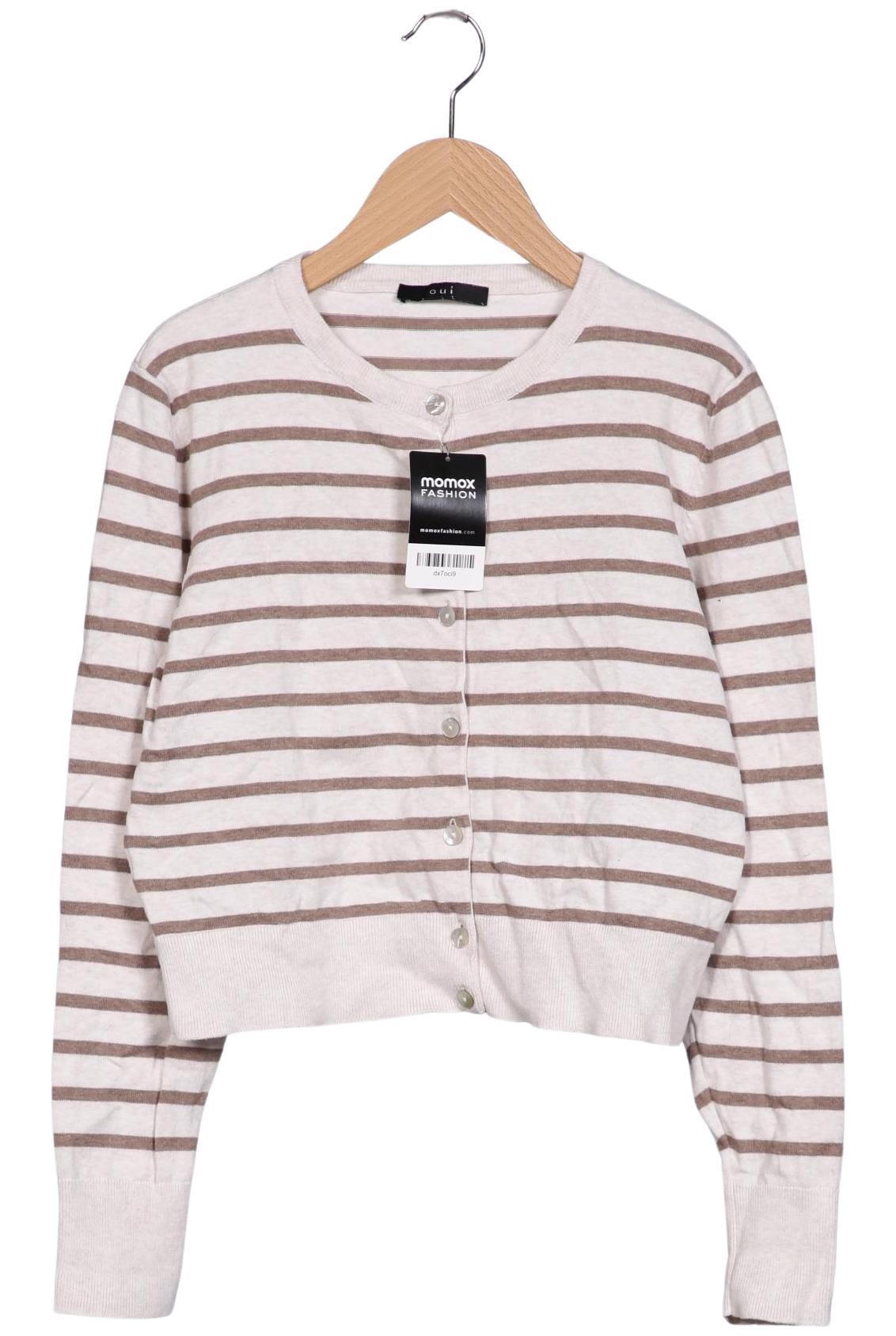 

Oui Damen Strickjacke, beige, Gr. 40