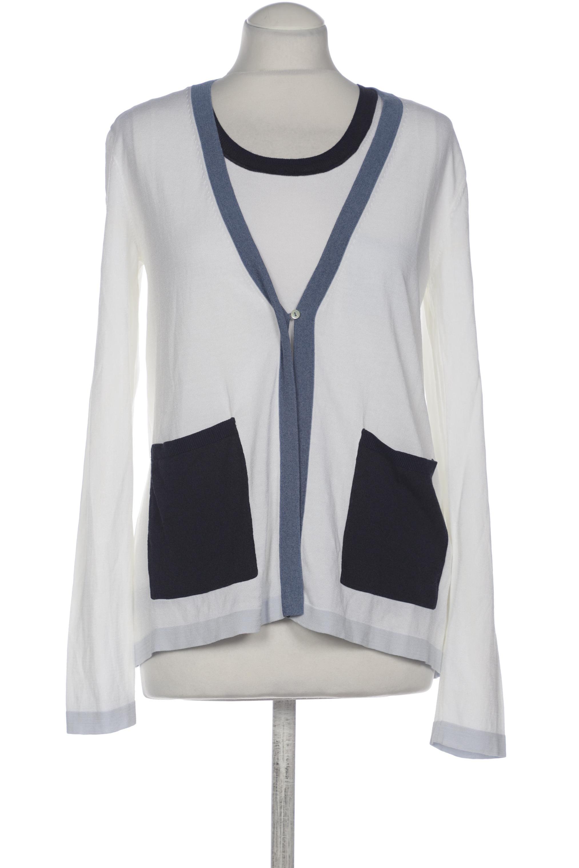 

Oui Damen Strickjacke, weiß, Gr. 36