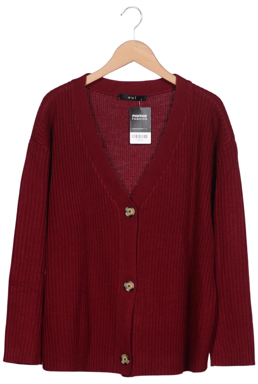 

Oui Damen Strickjacke, bordeaux, Gr. 46