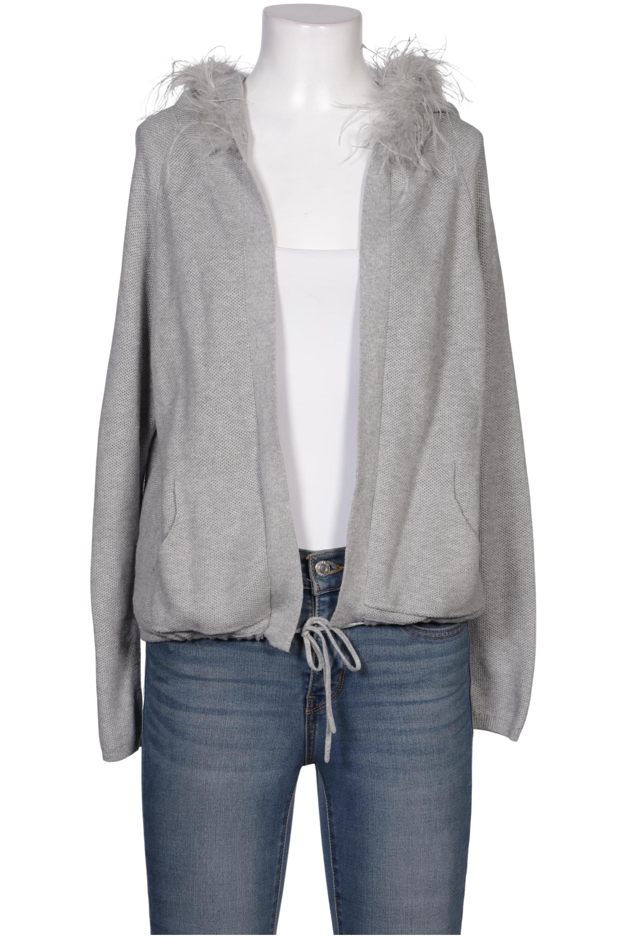 

Oui Damen Strickjacke, grau, Gr. 36