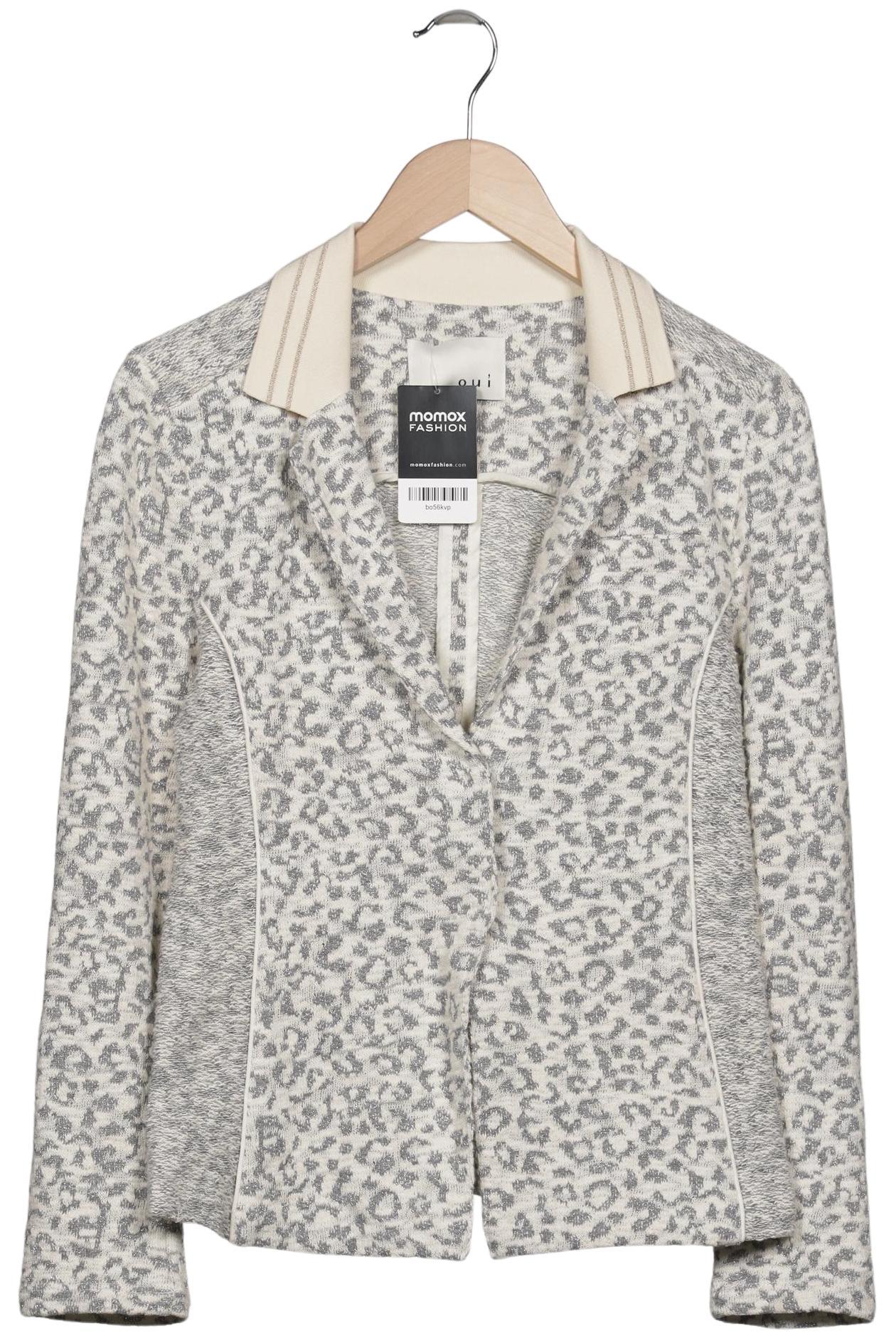 

Oui Damen Strickjacke, grau, Gr. 40