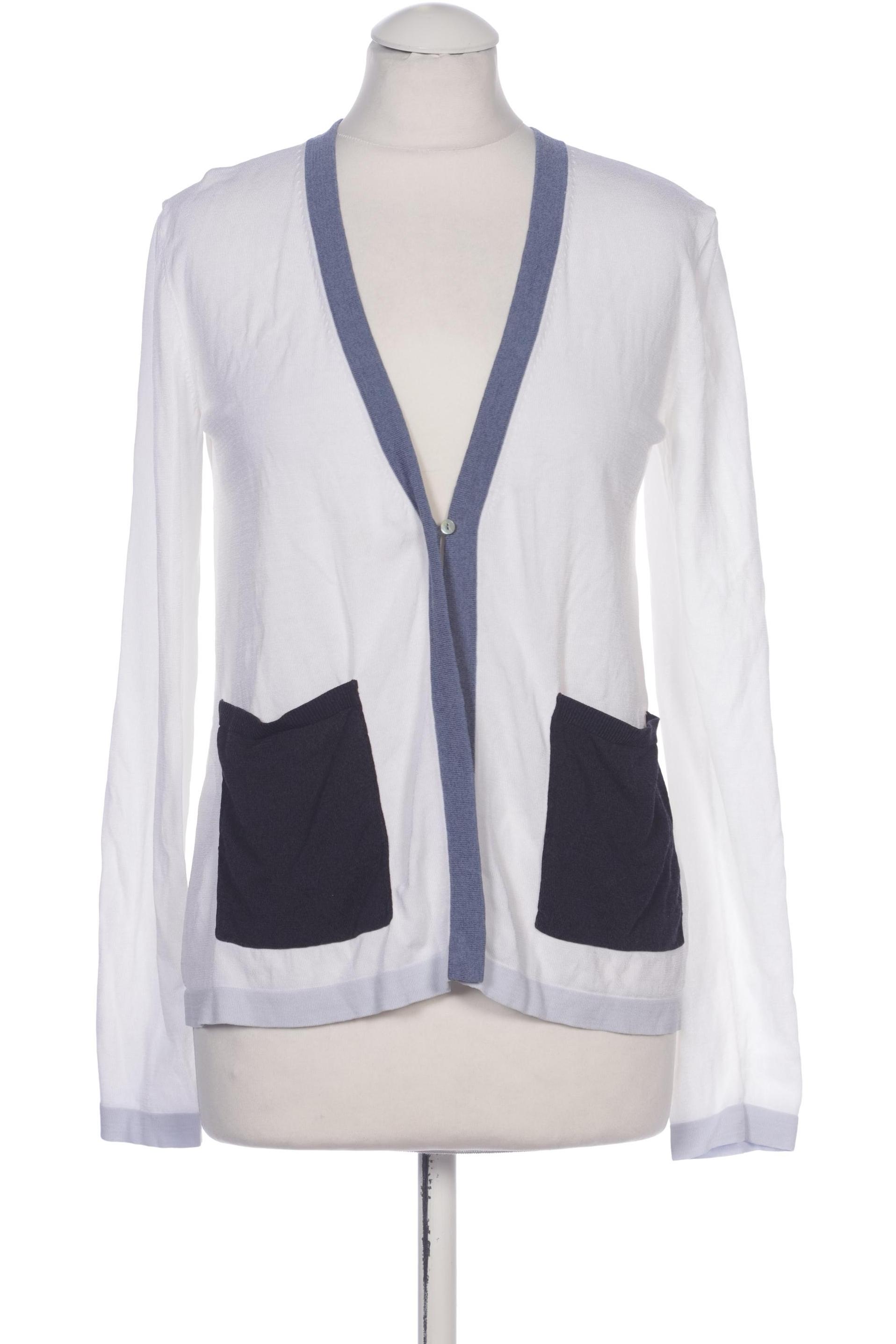 

Oui Damen Strickjacke, weiß, Gr. 36