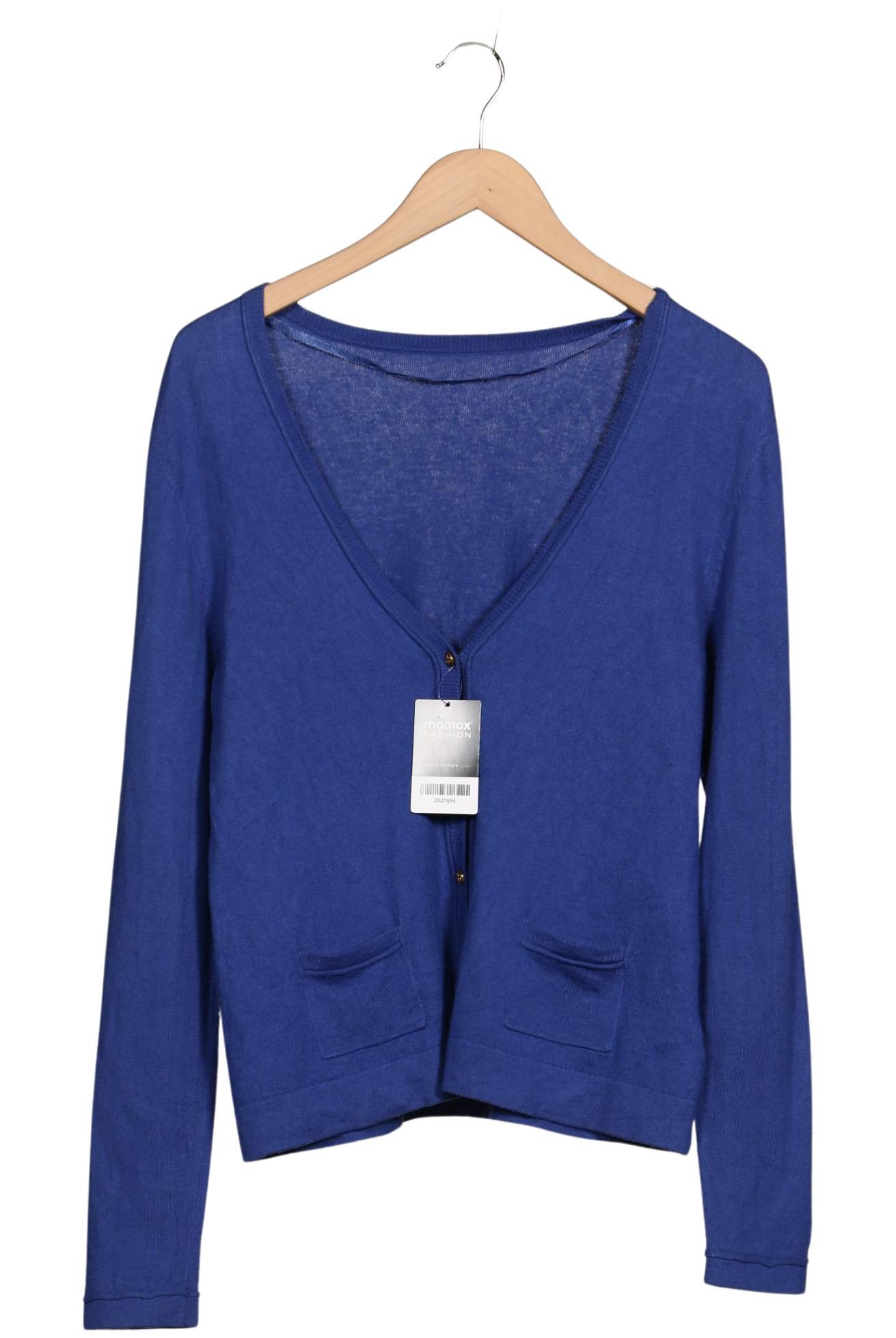 

Oui Damen Strickjacke, blau, Gr. 40