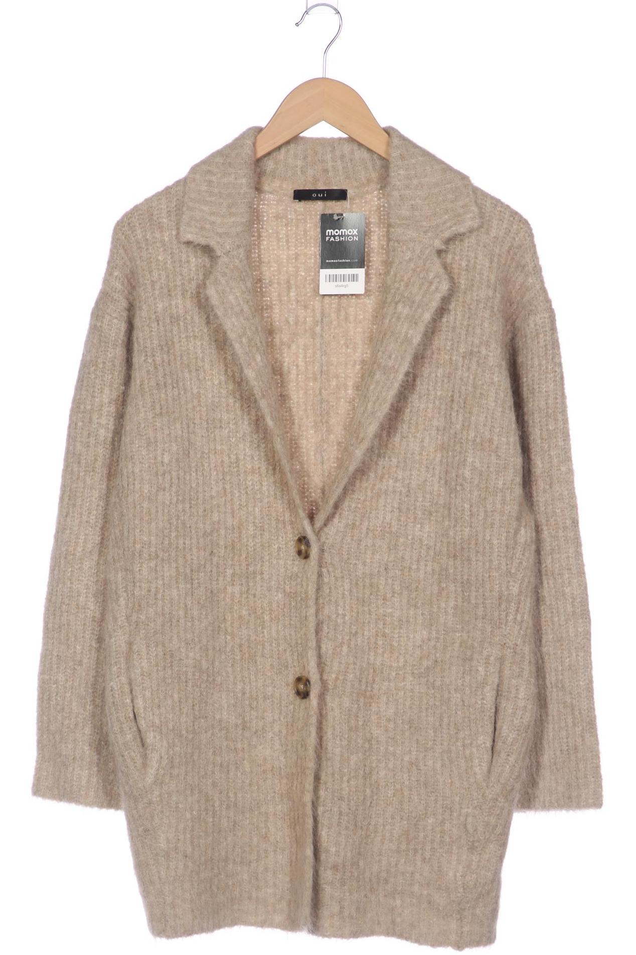 

Oui Damen Strickjacke, beige, Gr. 42
