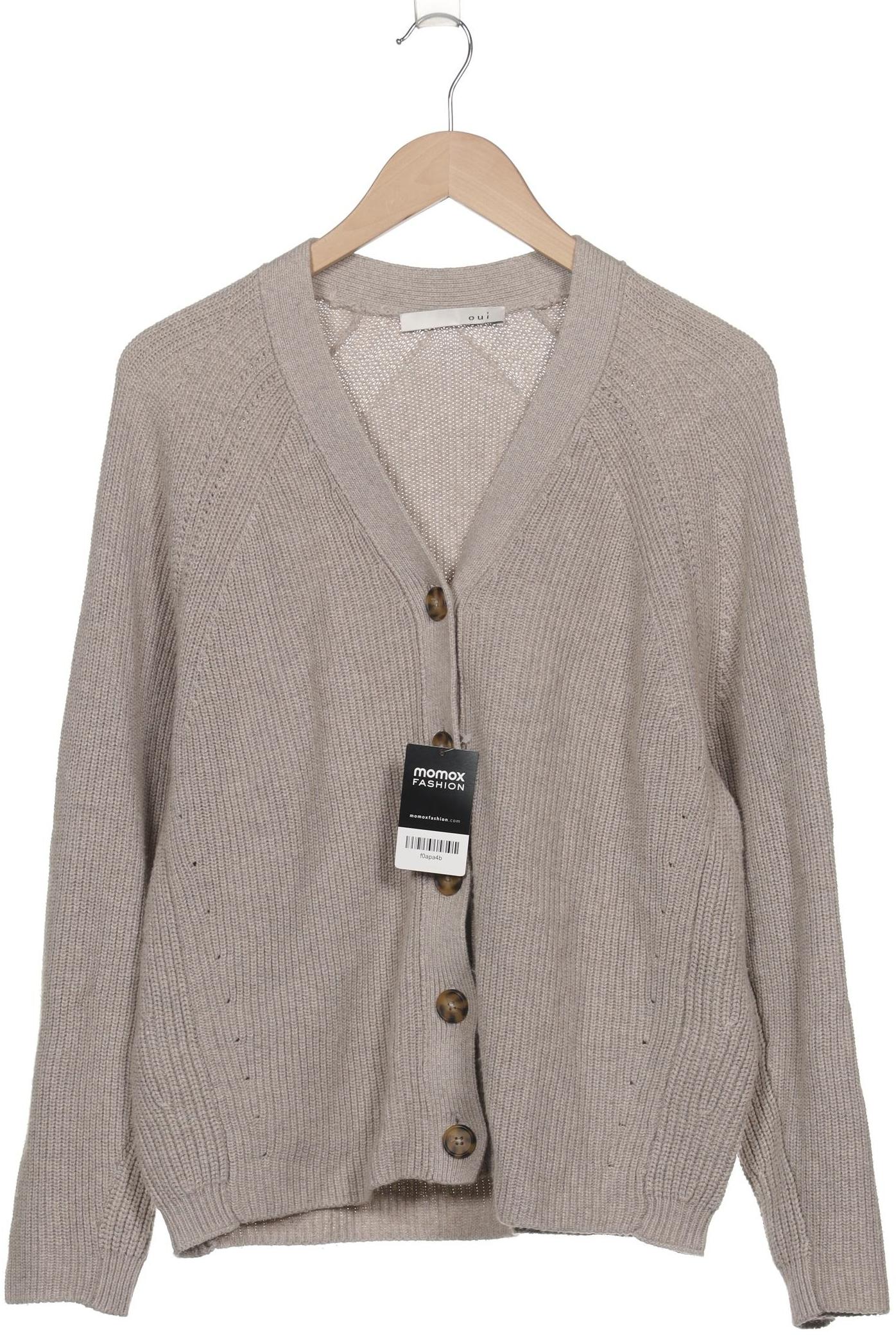 

Oui Damen Strickjacke, grau, Gr. 42