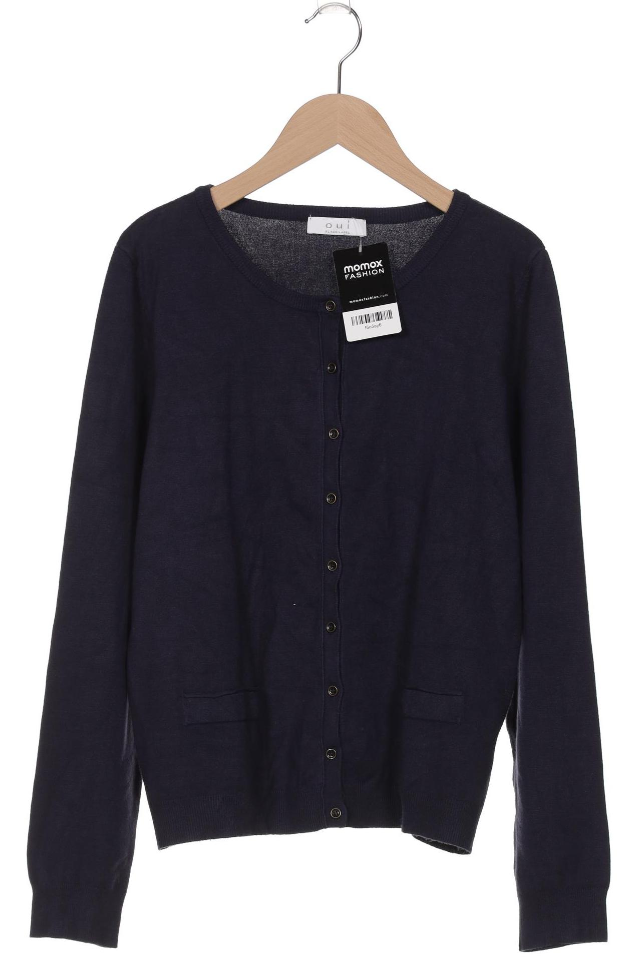 

Oui Damen Strickjacke, marineblau, Gr. 42