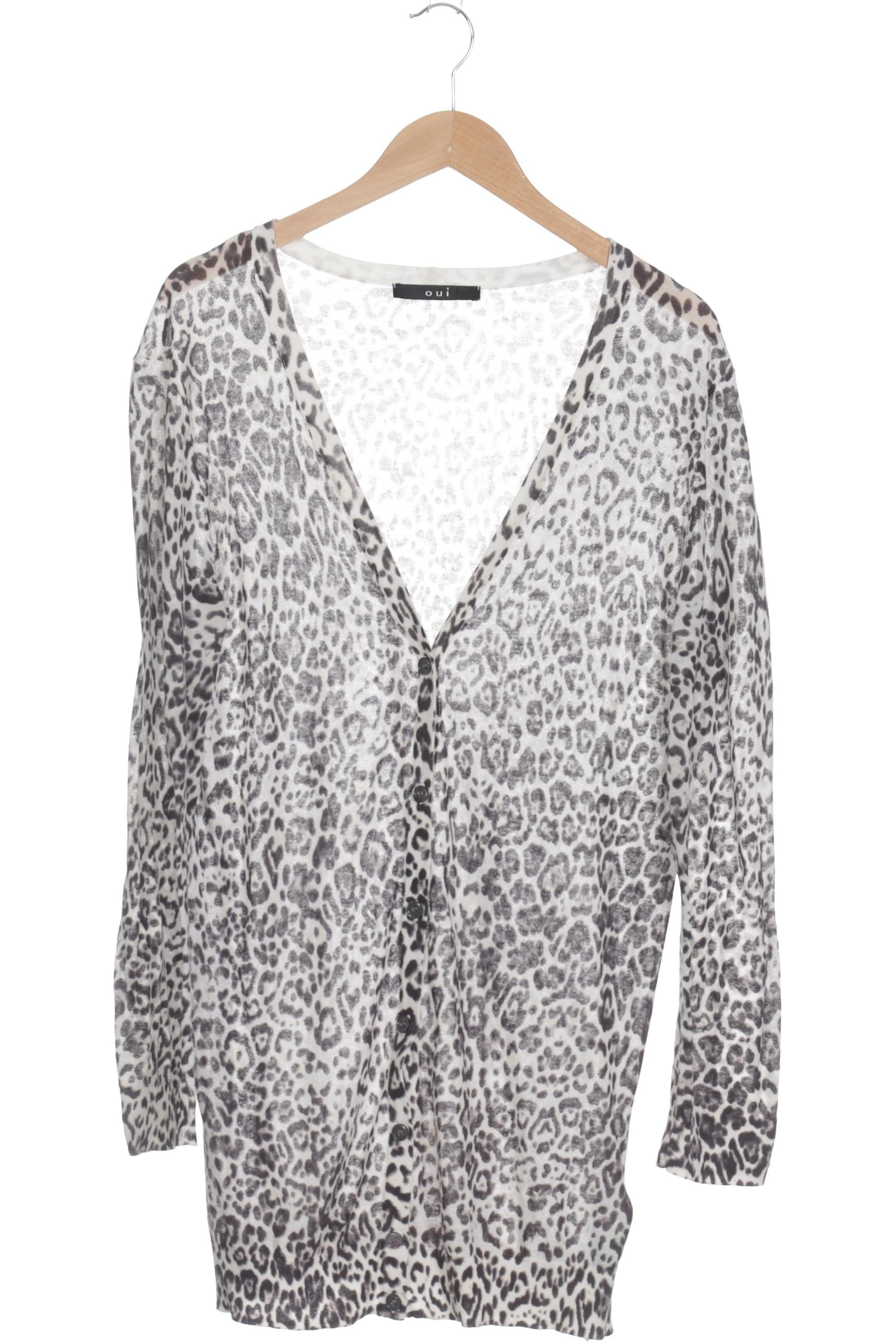 

Oui Damen Strickjacke, grau, Gr. 42