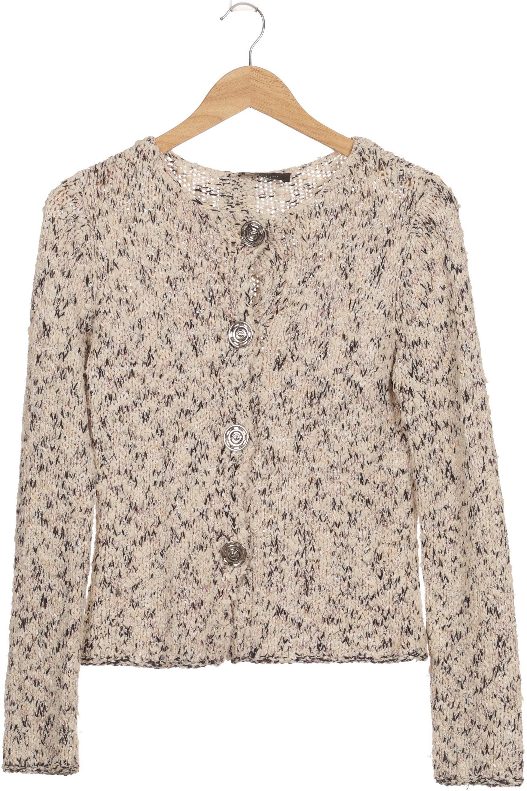 

Oui Damen Strickjacke, beige, Gr. 38