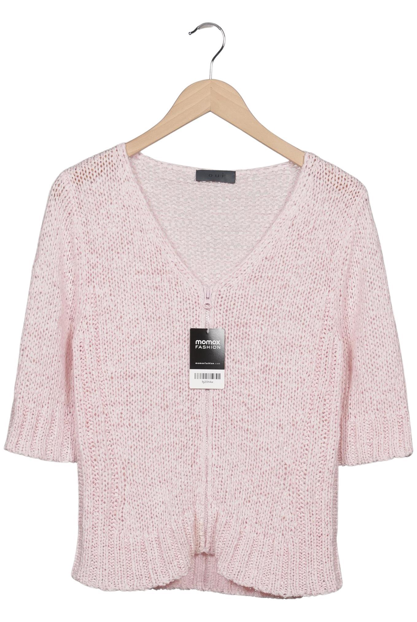 

Oui Damen Strickjacke, pink, Gr. 38