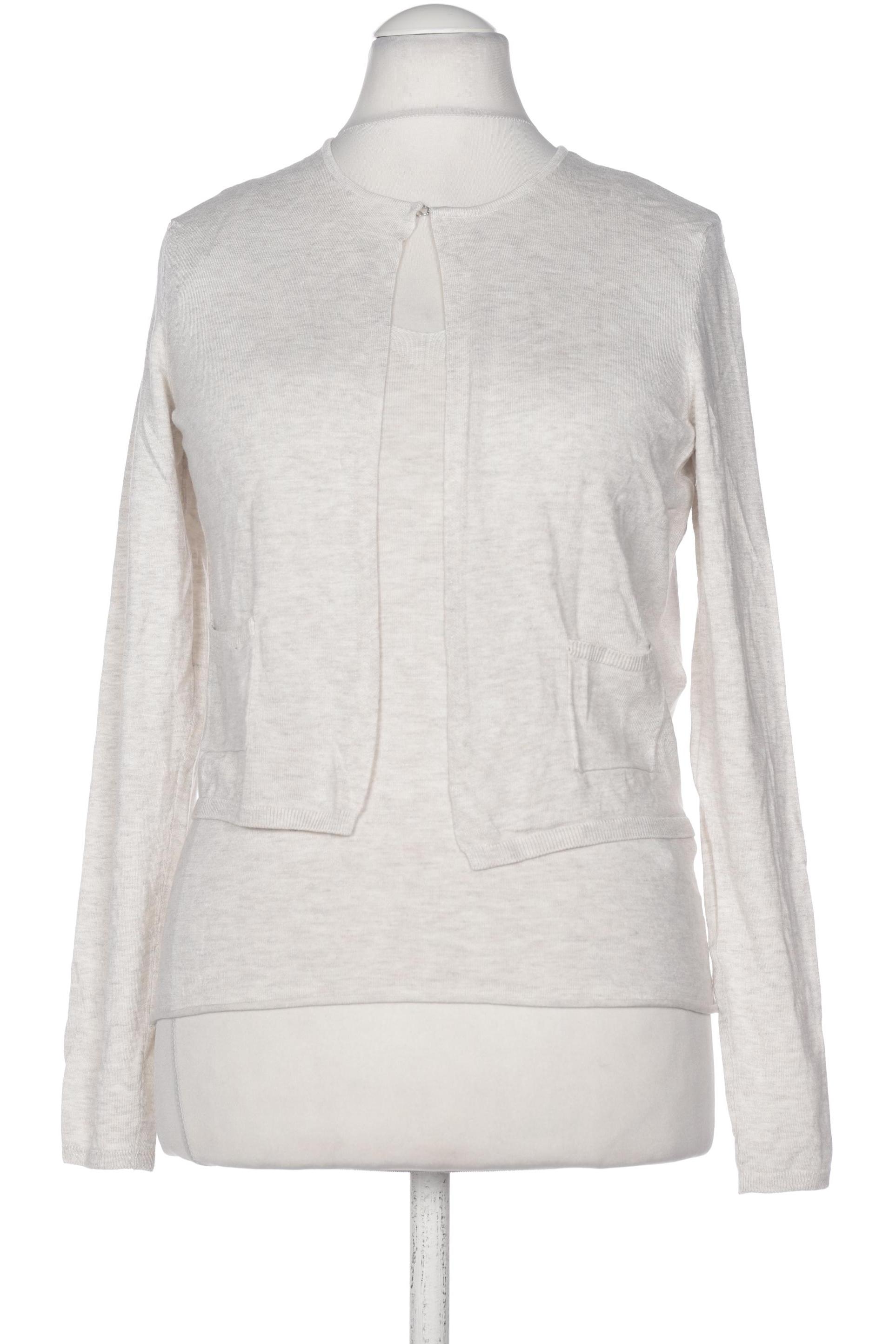 

Oui Damen Strickjacke, cremeweiß, Gr. 36