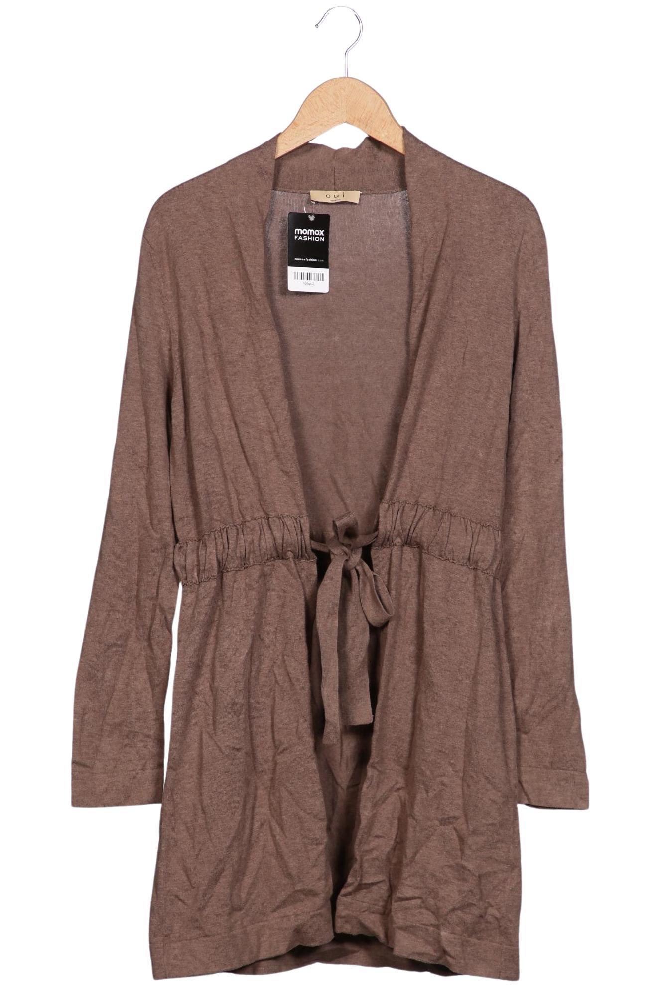 

Oui Damen Strickjacke, braun, Gr. 36