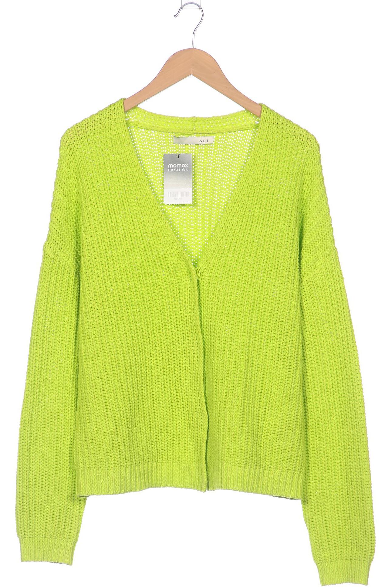 

Oui Damen Strickjacke, neon, Gr. 42