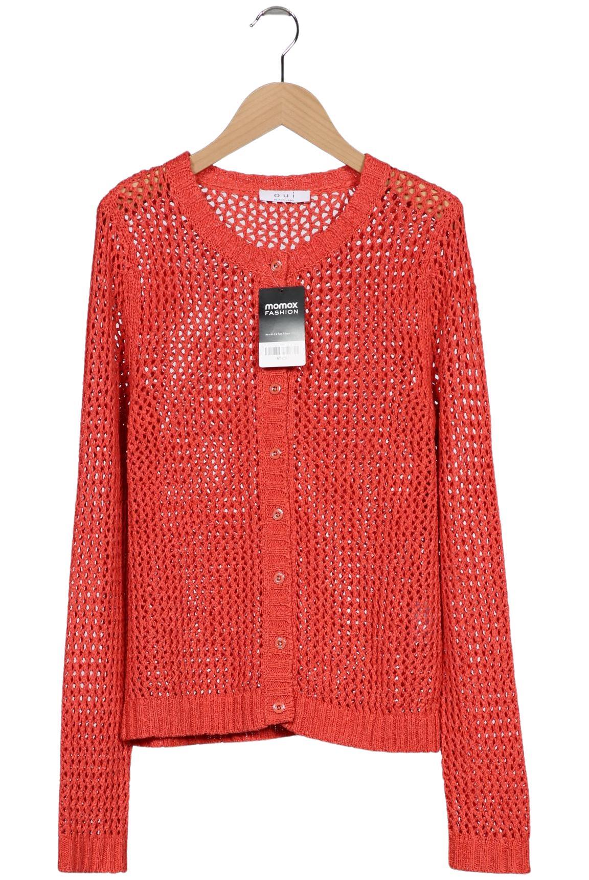 

Oui Damen Strickjacke, rot, Gr. 38