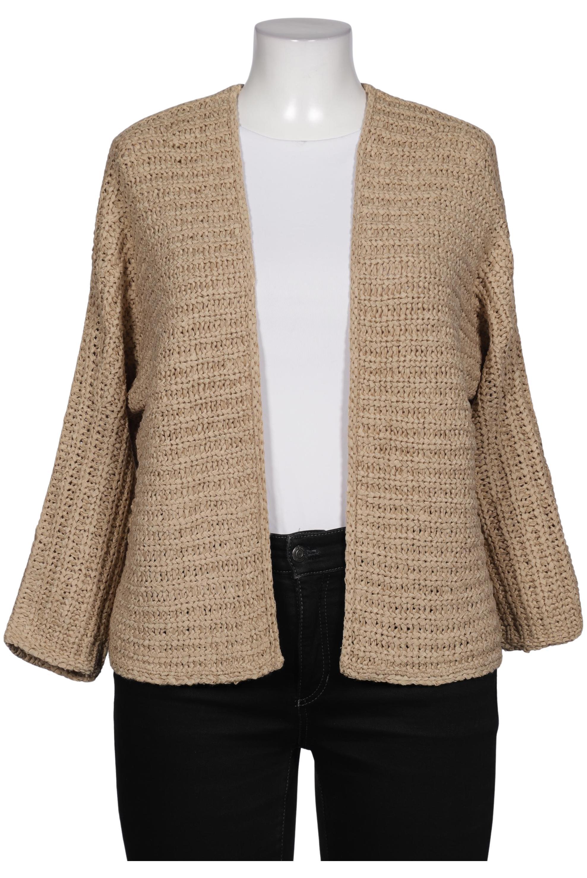 

Oui Damen Strickjacke, beige, Gr. 44