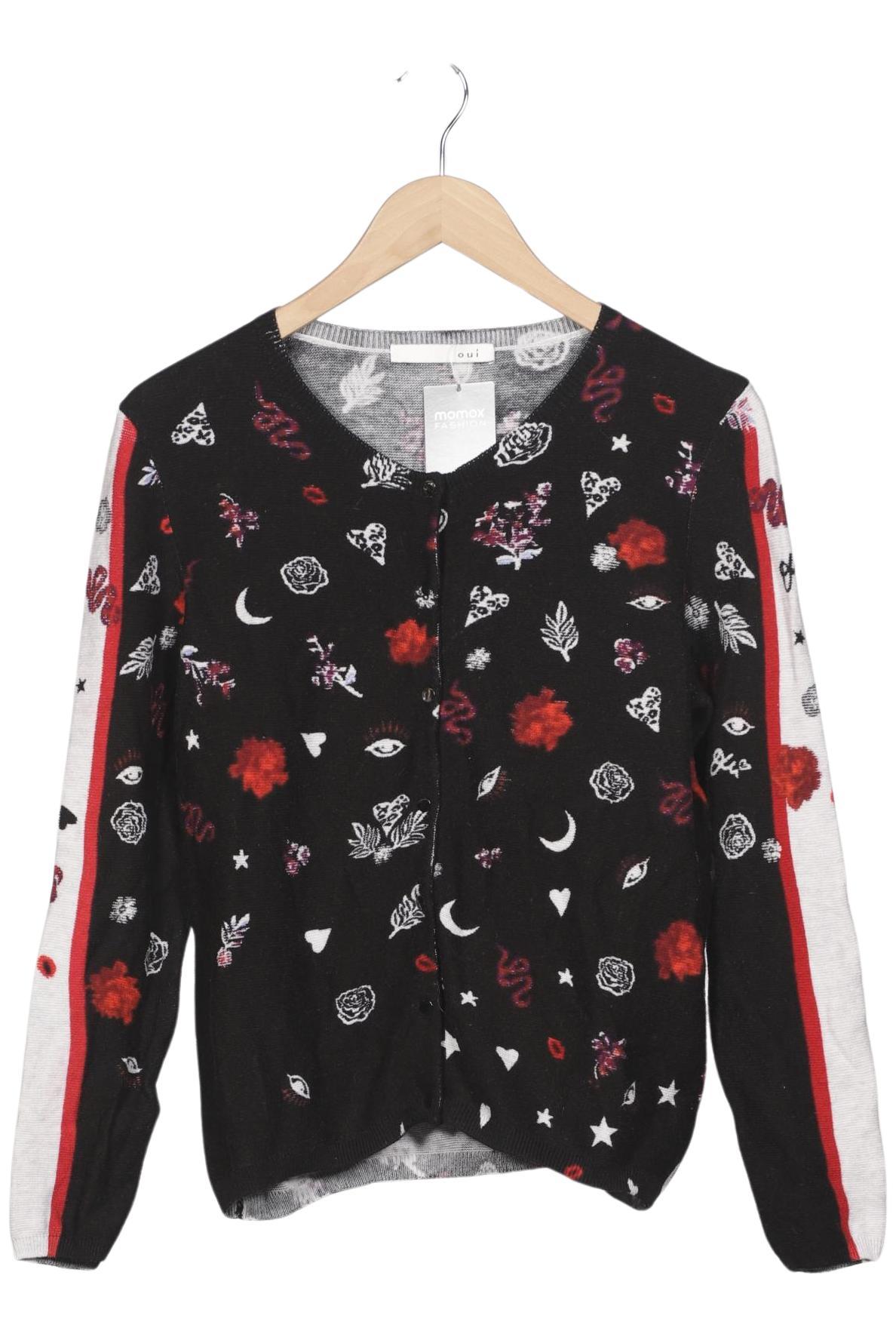 

Oui Damen Strickjacke, mehrfarbig, Gr. 40