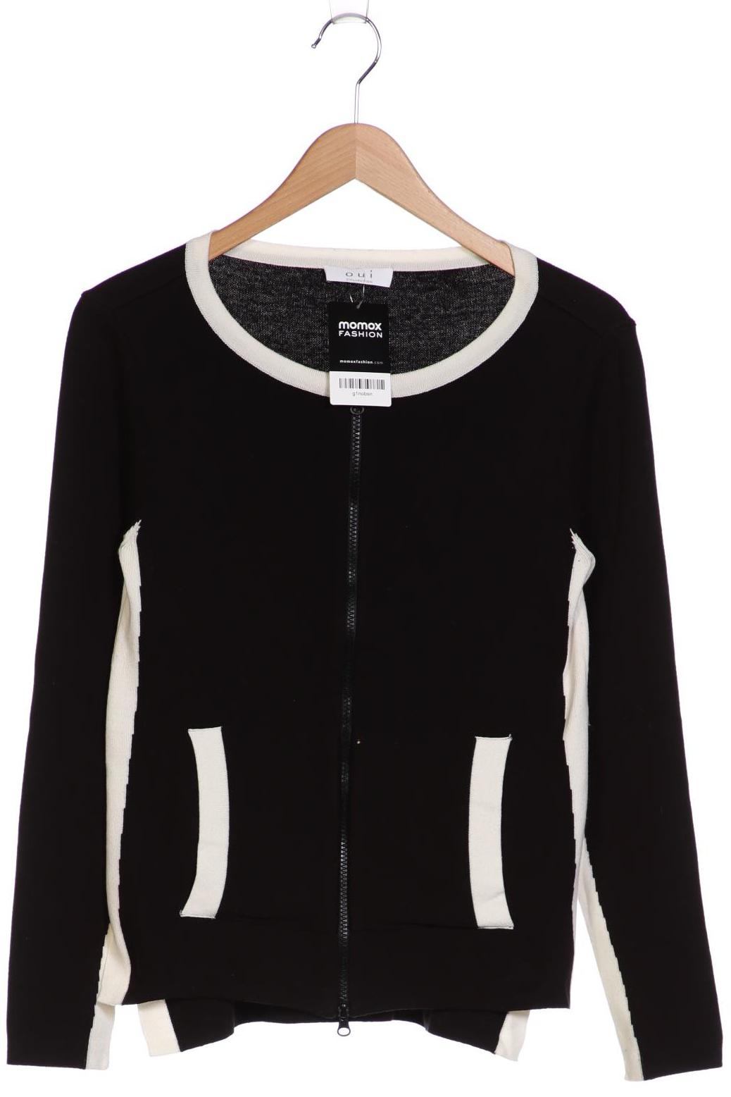 

Oui Damen Strickjacke, schwarz, Gr. 36