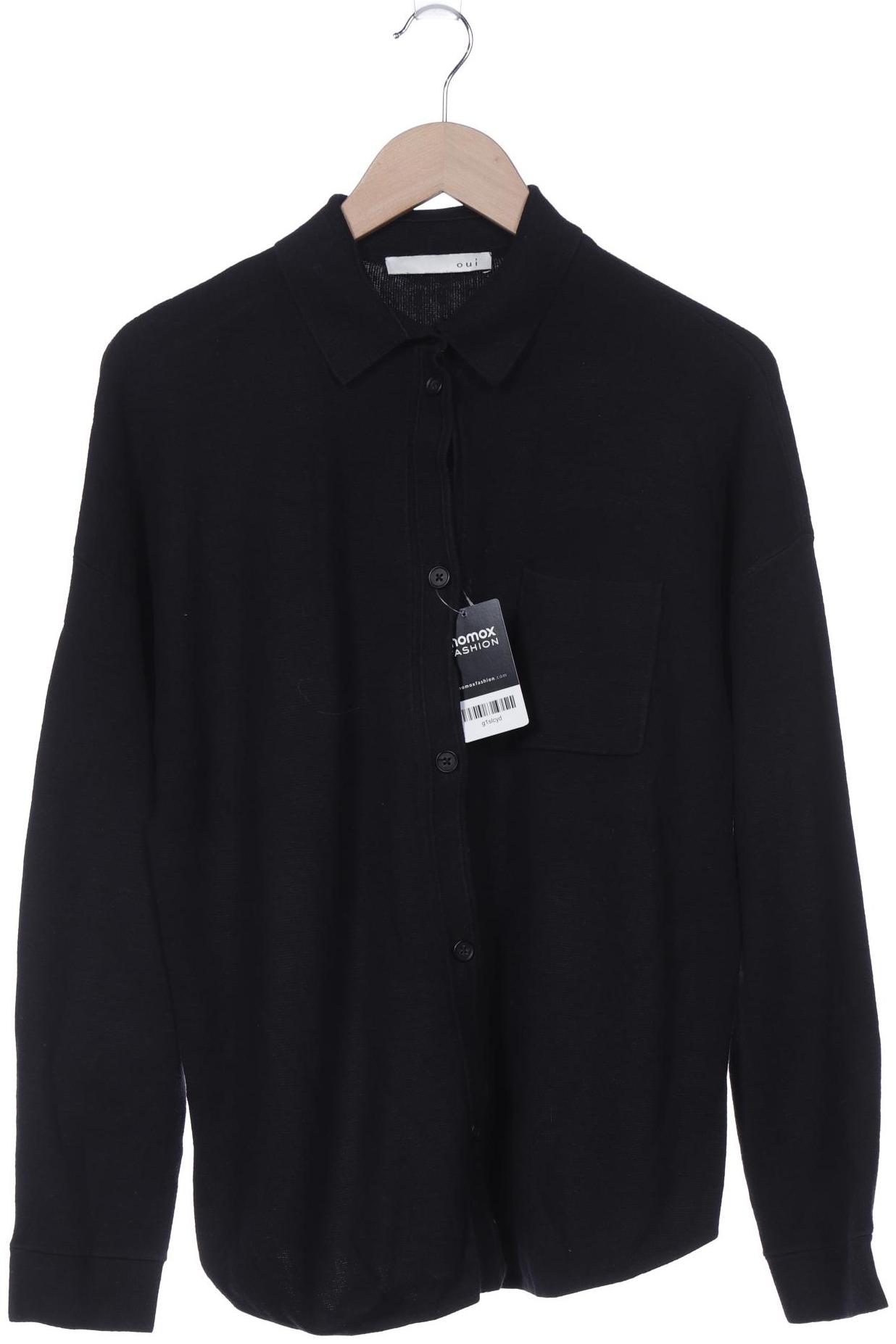 

Oui Damen Strickjacke, schwarz, Gr. 46