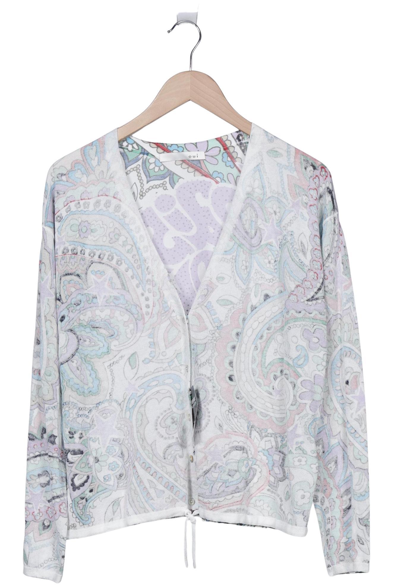 

Oui Damen Strickjacke, mehrfarbig, Gr. 36