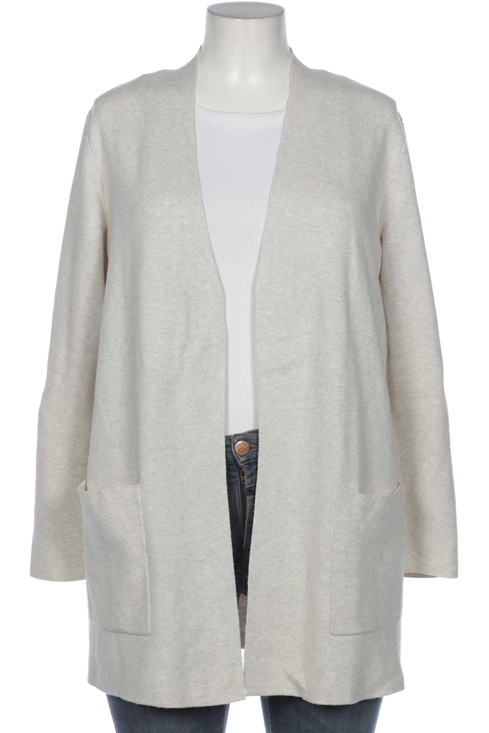 

Oui Damen Strickjacke, weiß, Gr. 42