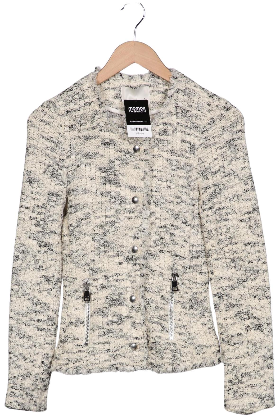 

Oui Damen Strickjacke, cremeweiß, Gr. 36