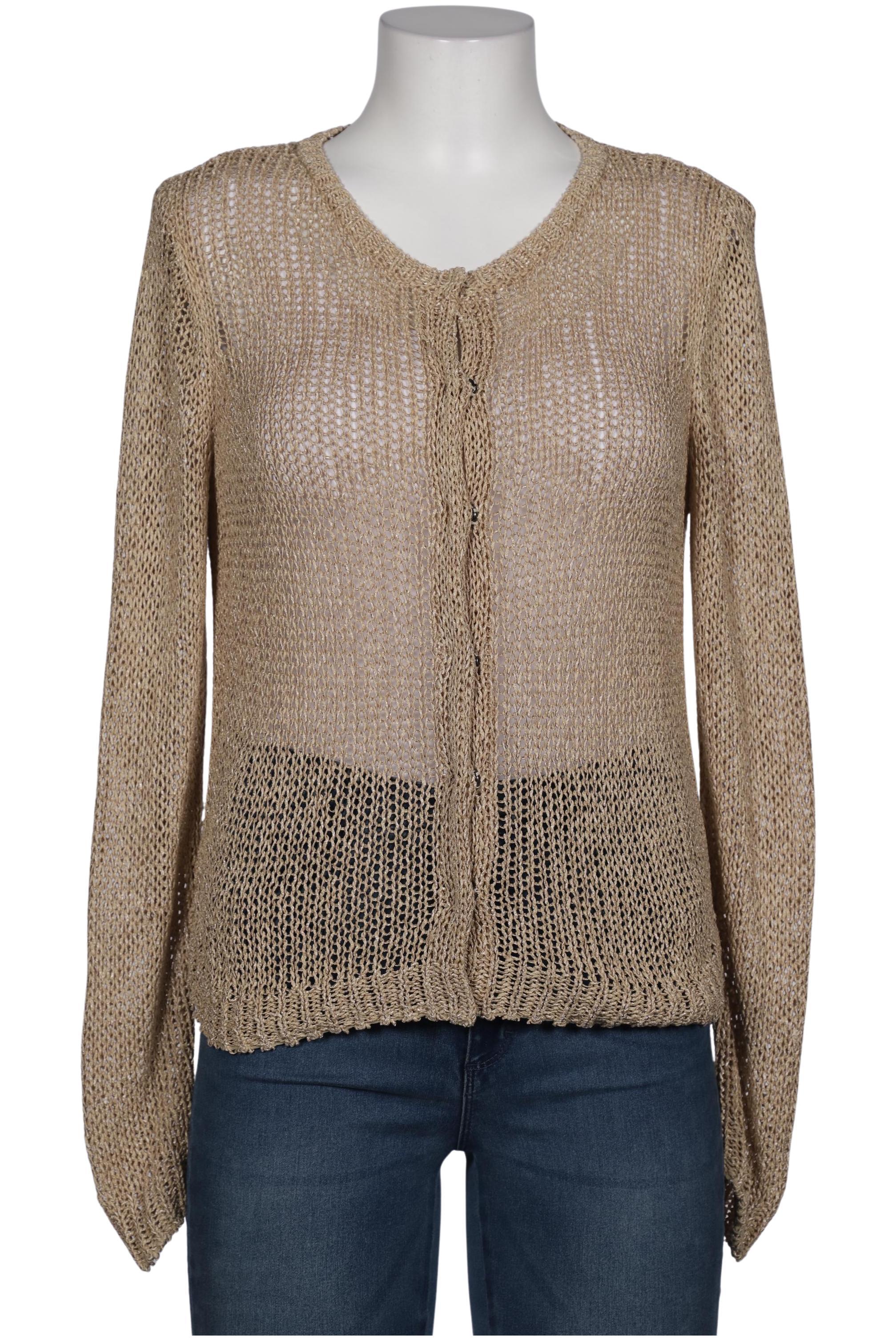 

Oui Damen Strickjacke, beige, Gr. 38