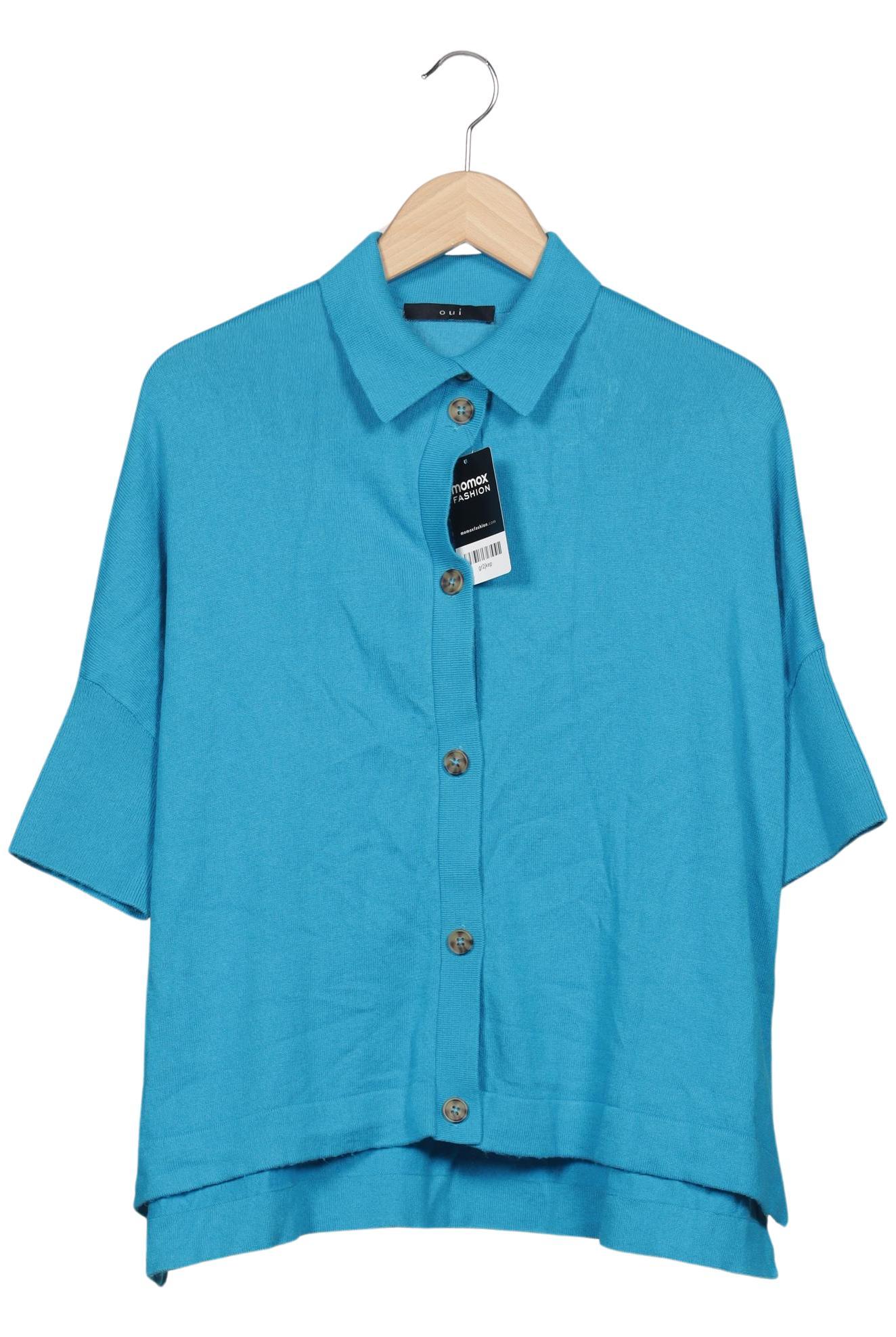 

Oui Damen Strickjacke, türkis, Gr. 36