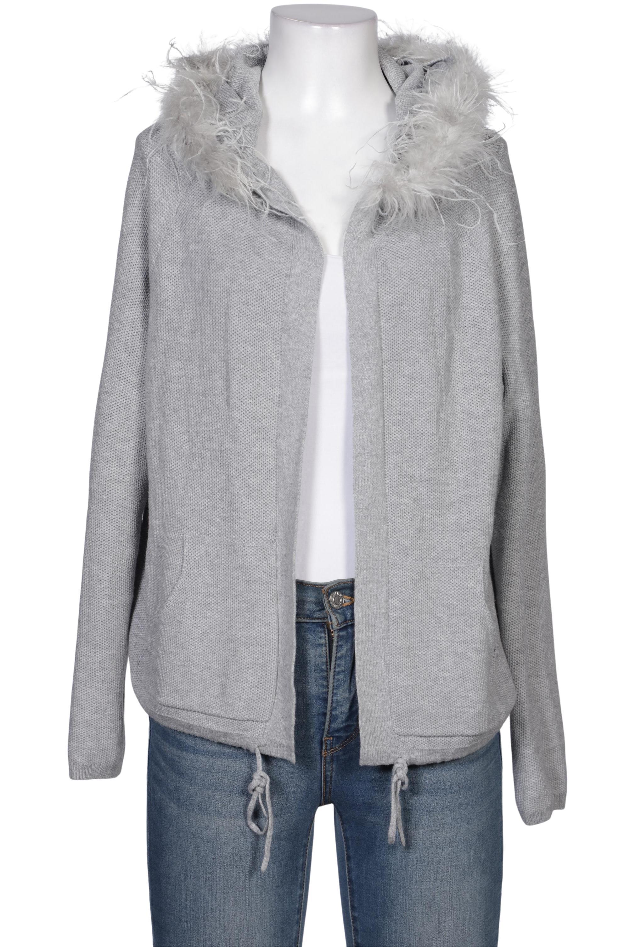 

Oui Damen Strickjacke, grau, Gr. 40