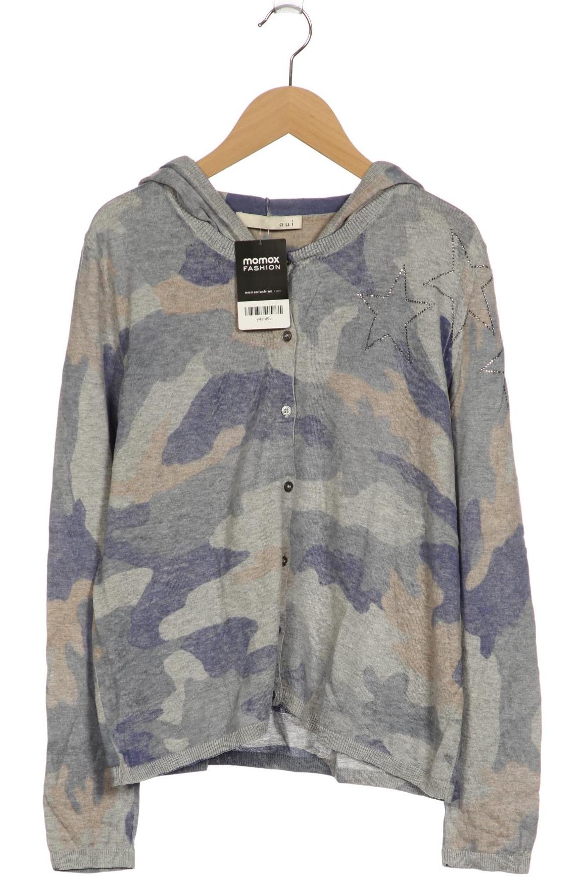 

Oui Damen Strickjacke, grau, Gr. 38