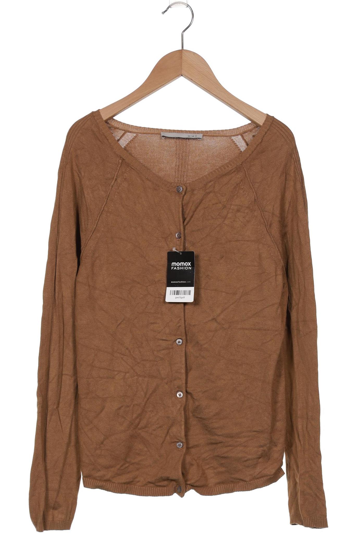 

Oui Damen Strickjacke, braun, Gr. 38