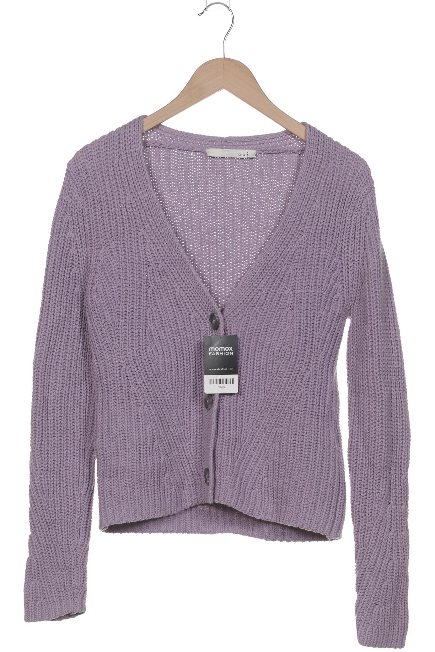 

Oui Damen Strickjacke, flieder, Gr. 36