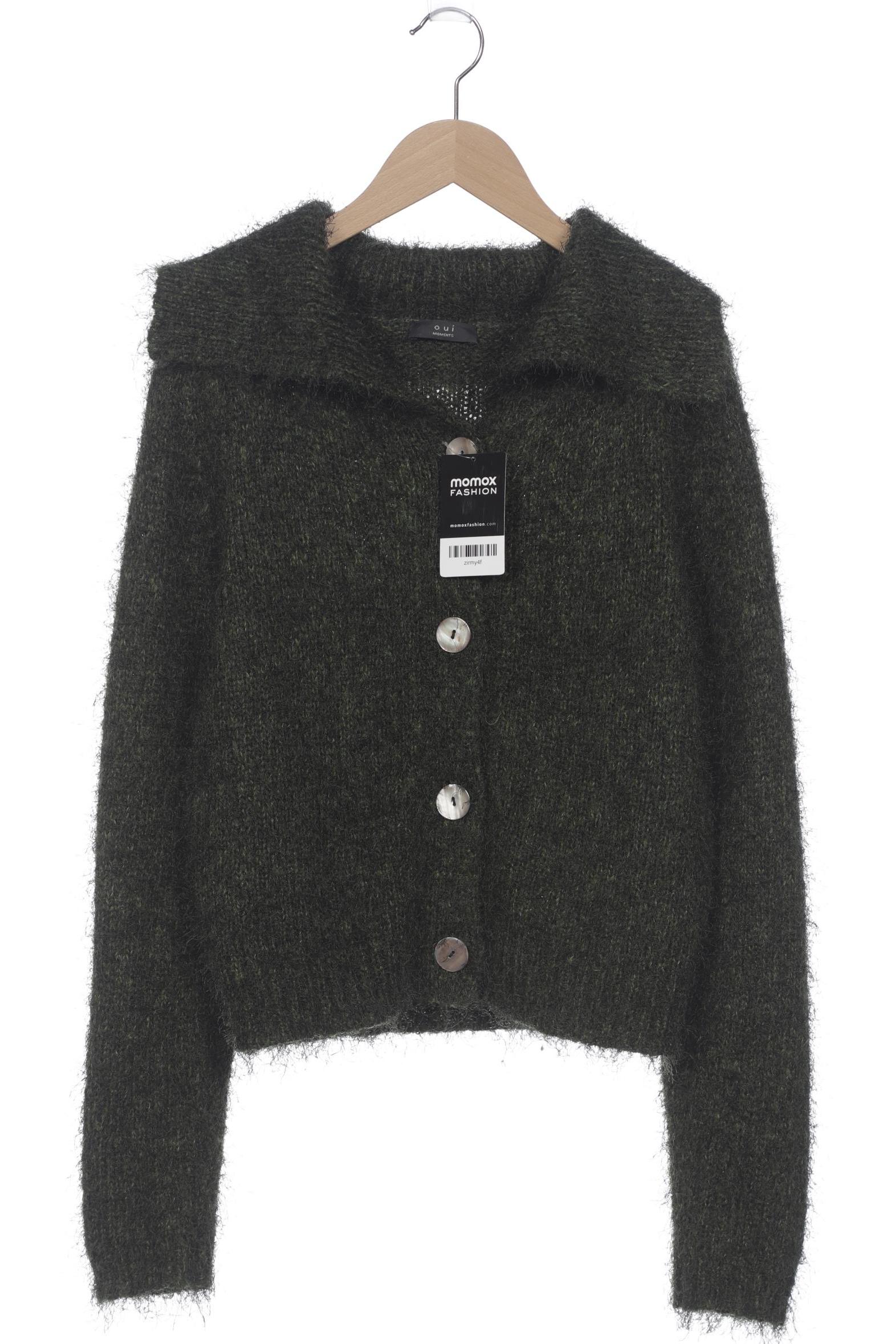 

Oui Damen Strickjacke, grün, Gr. 38